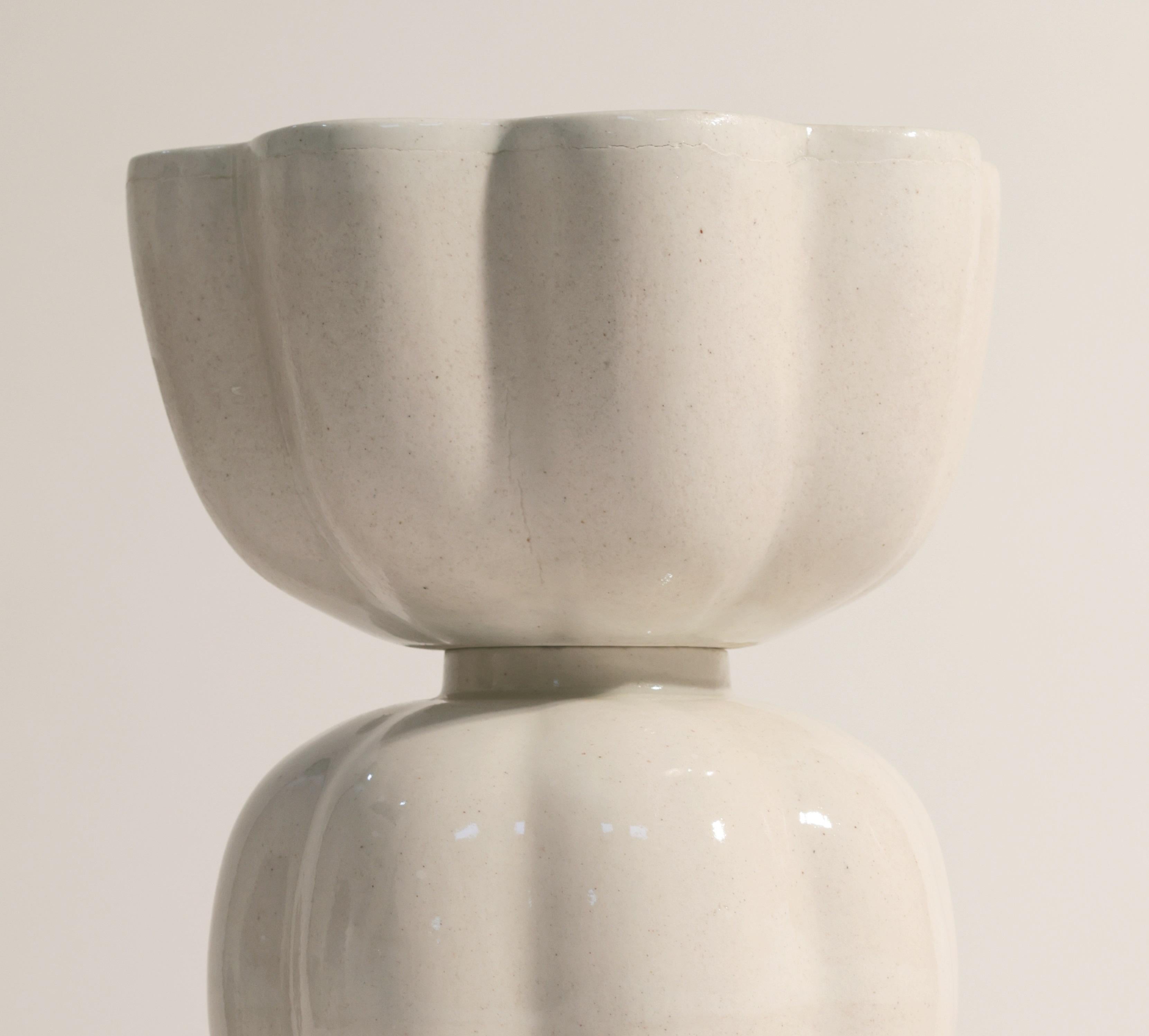 Post-Modern Lotus, In Growth Vase Side Table by Newblue For Sale