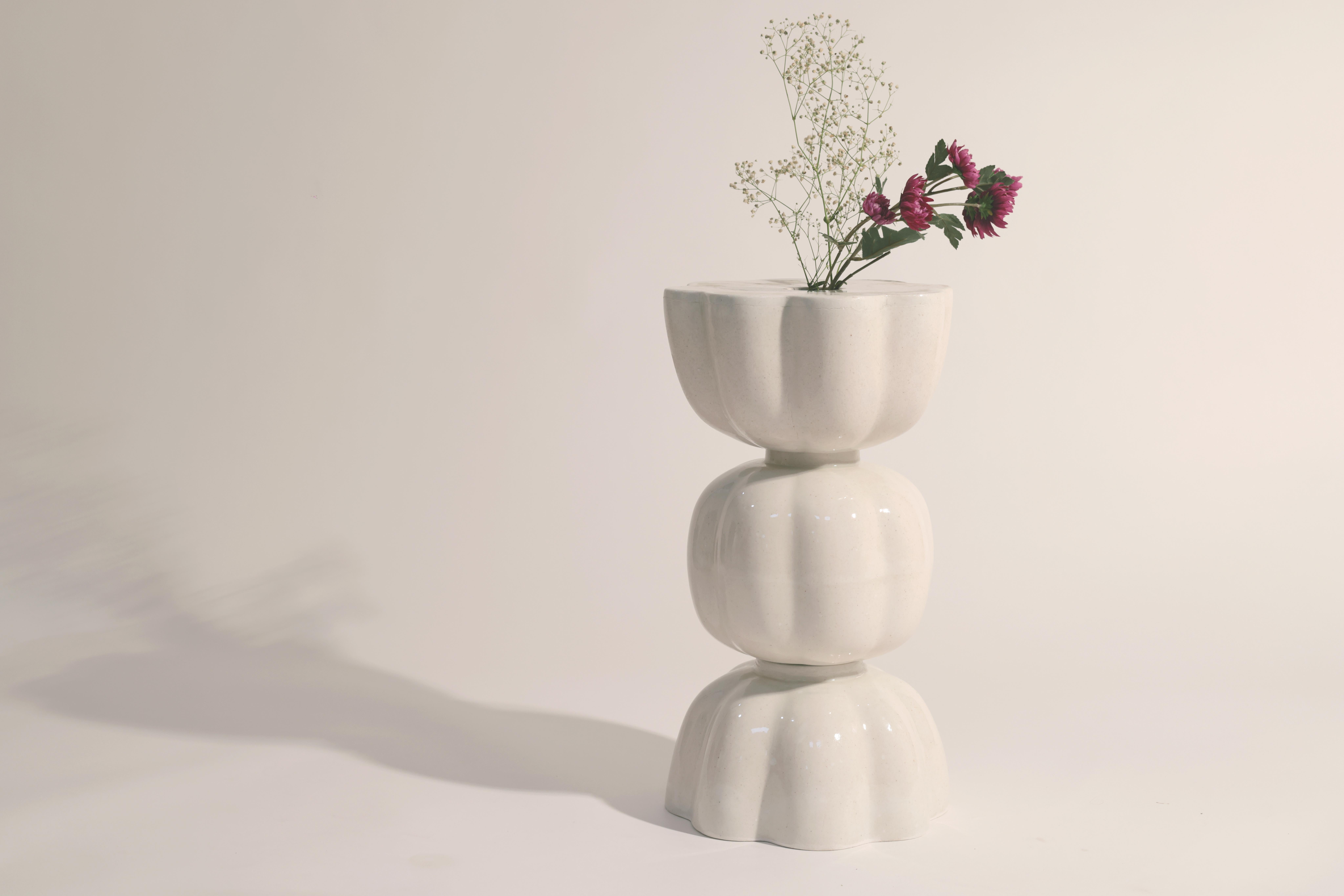 Other Lotus, In Growth Vase Side Table by Newblue For Sale