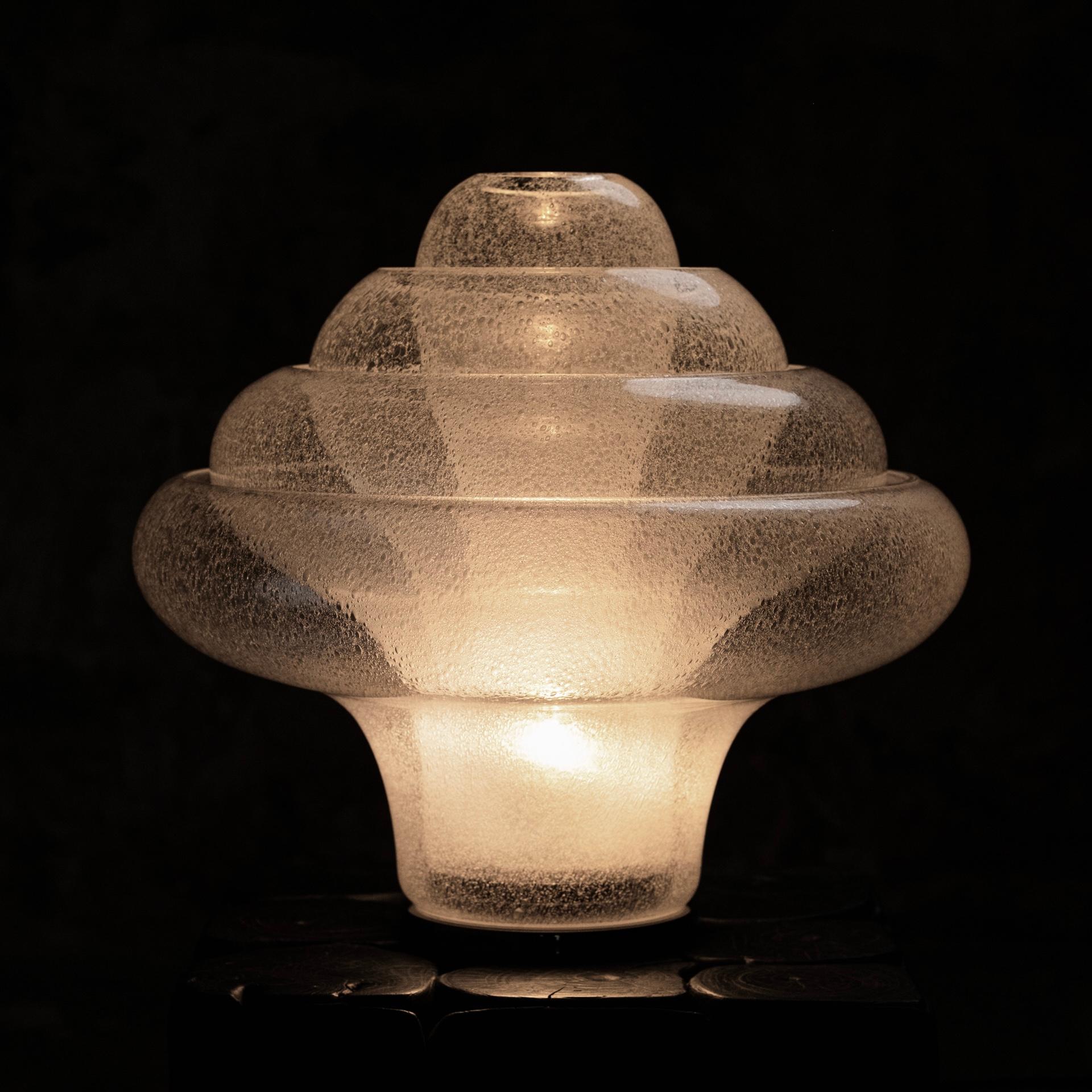 Mid-Century Modern Lotus lamp LT305 in Murano glass by Carlo Nason for Mazzega, 1960s