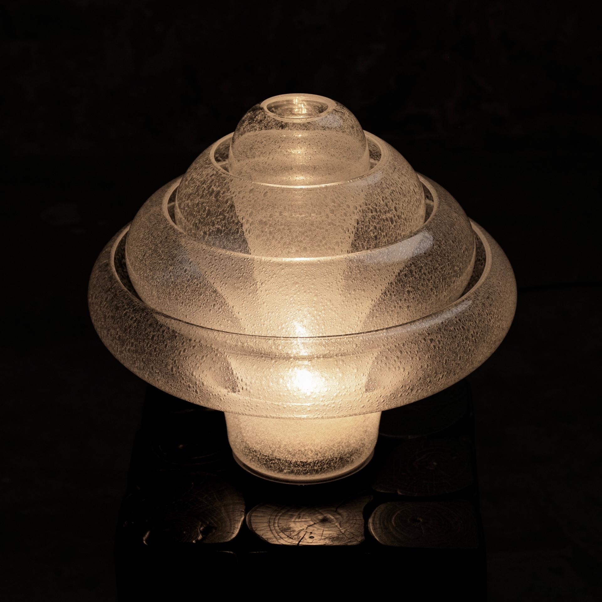 Mid-20th Century Lotus lamp LT305 in Murano glass by Carlo Nason for Mazzega, 1960s For Sale