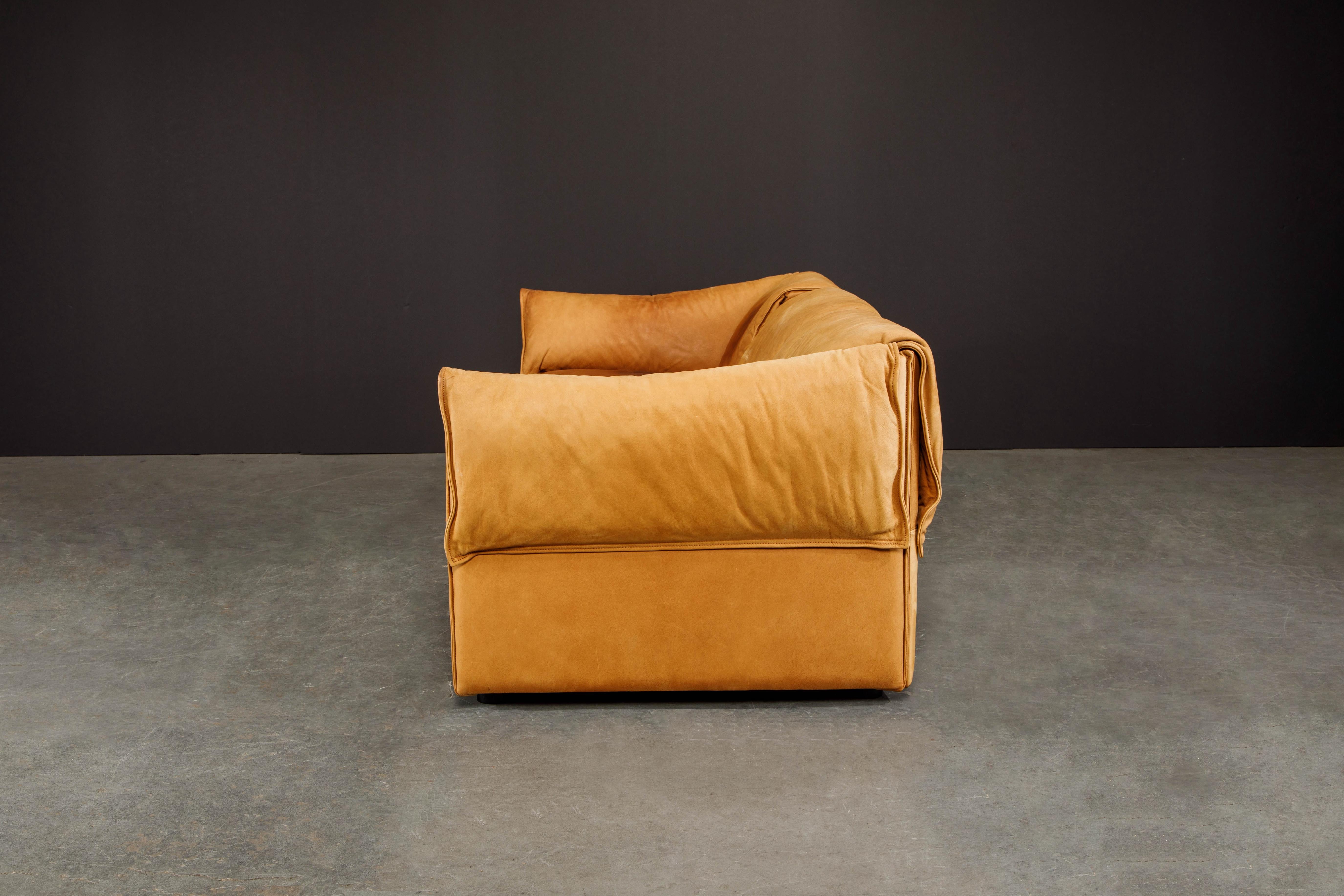 Late 20th Century 'Lotus' Leather Sofa by Niels Bendtsen for Niels Eilersen, 1970s Denmark, Signed