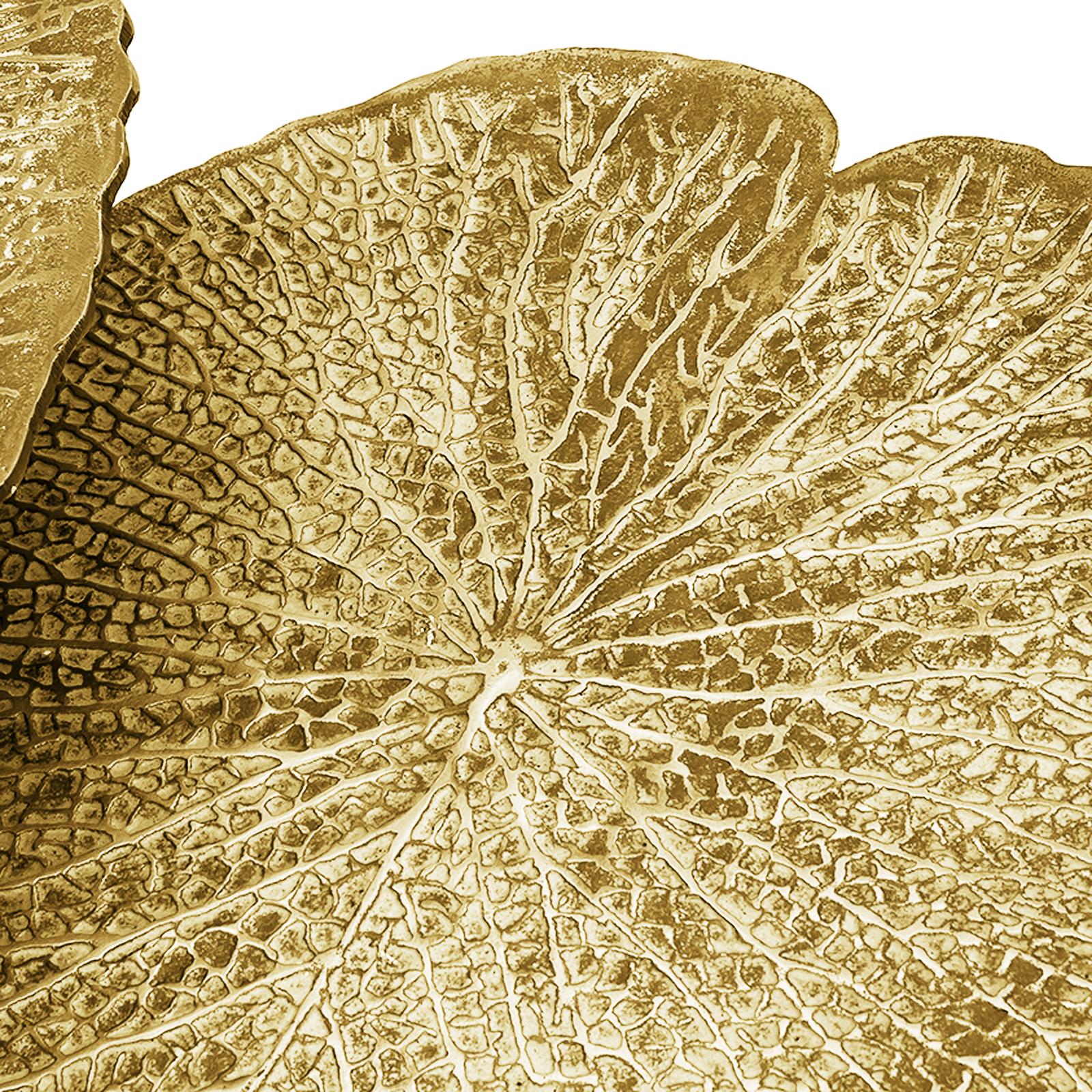Lotus Leaves Gold Side Table Set of Two In New Condition In Paris, FR
