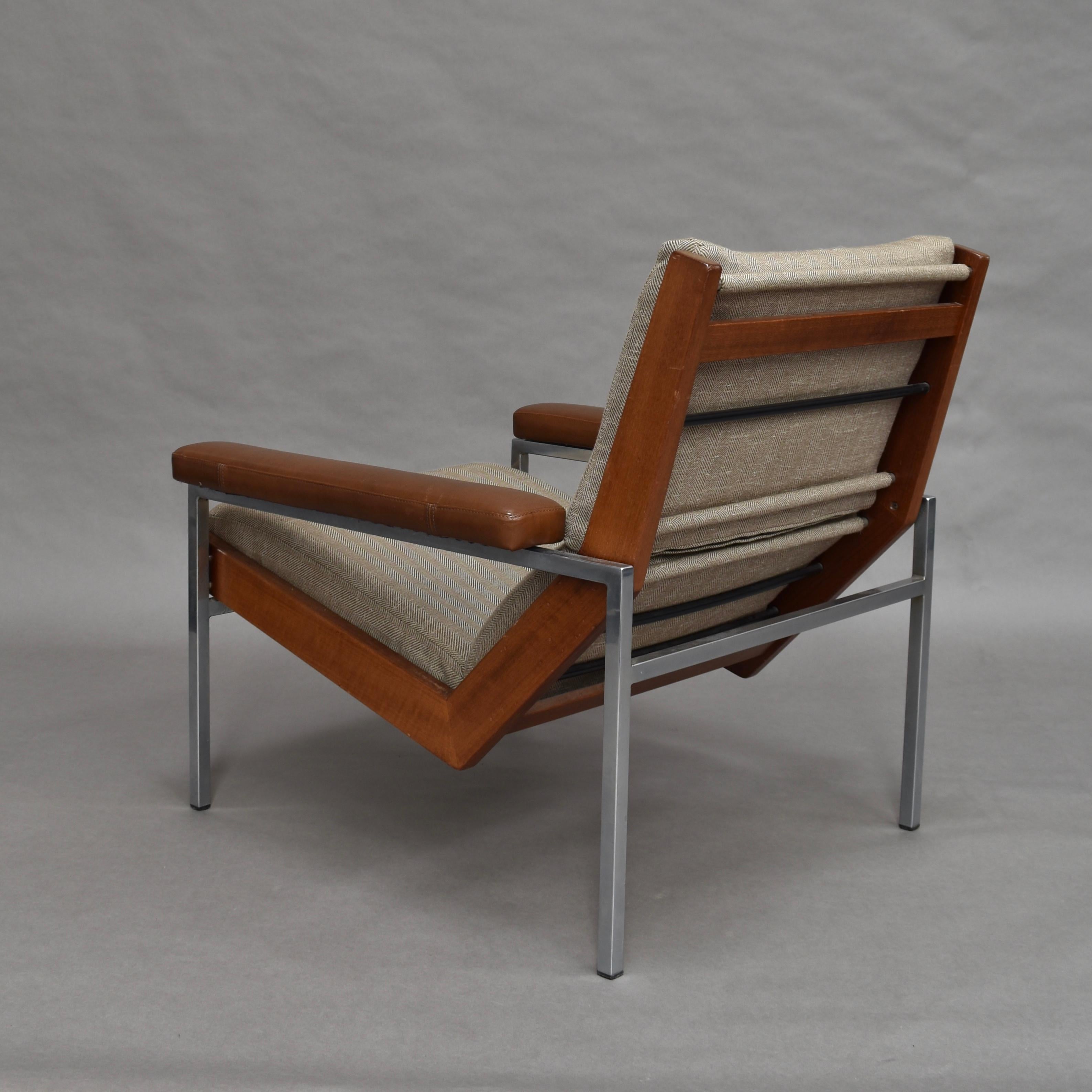 Lotus Lounge Armchair by Rob Parry, Netherlands, 1960s In Good Condition In Pijnacker, Zuid-Holland
