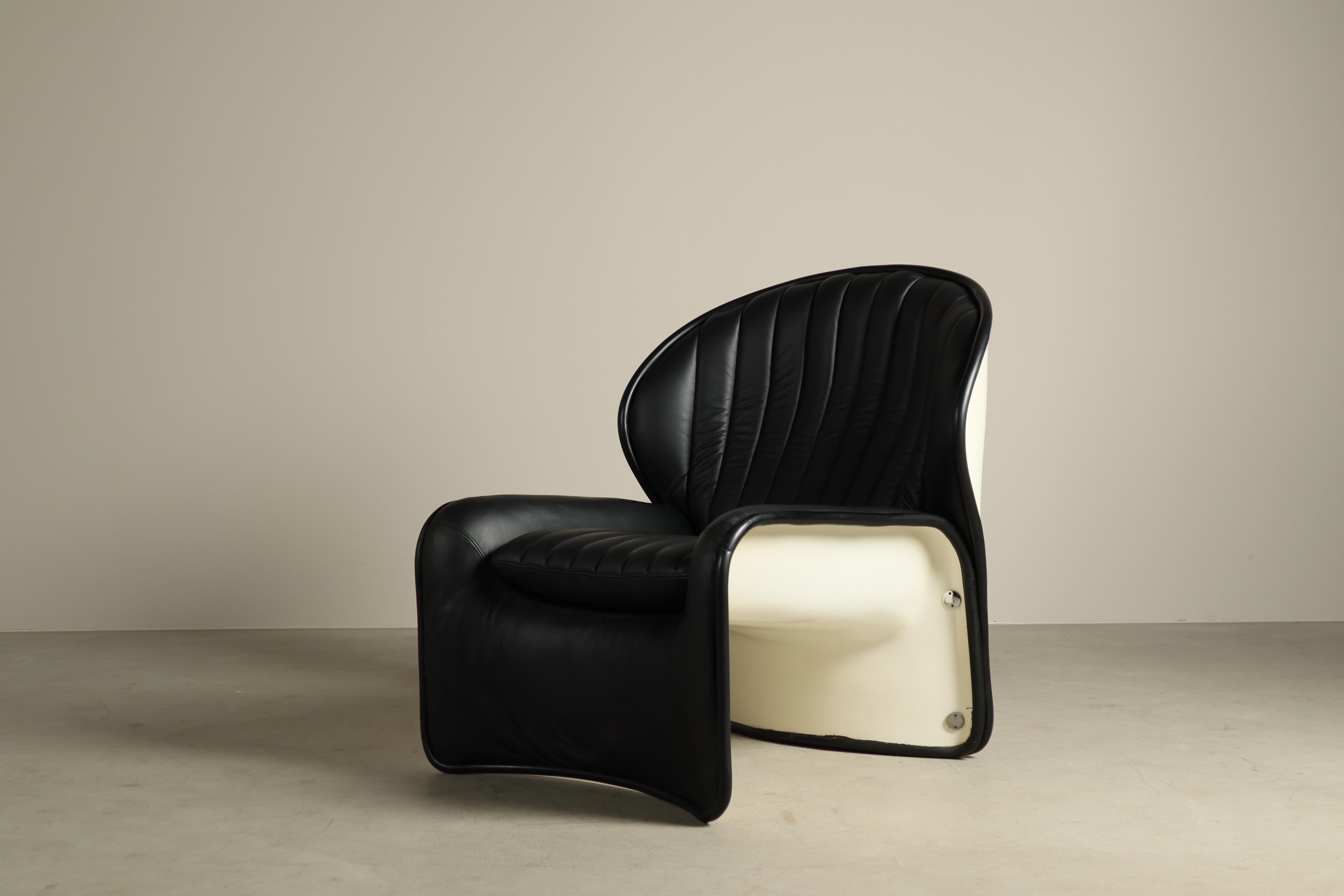 20ième siècle Chaise longue Lotus d'André Vandenbeuck pour Strässle International, 1969. en vente