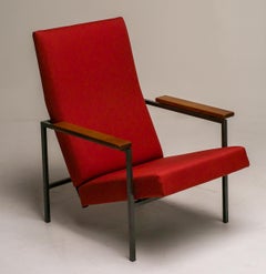Lotus Lounge Chair by Rob Parry, Red Upholstery, Mid-Century, 1960s