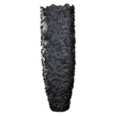 Lotus Obice Large Black Vase