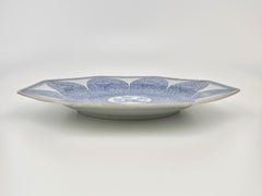 'Lotus' Pattern Blue and White Dish c. 1725, Qing Dynasty, Yongzheng Era