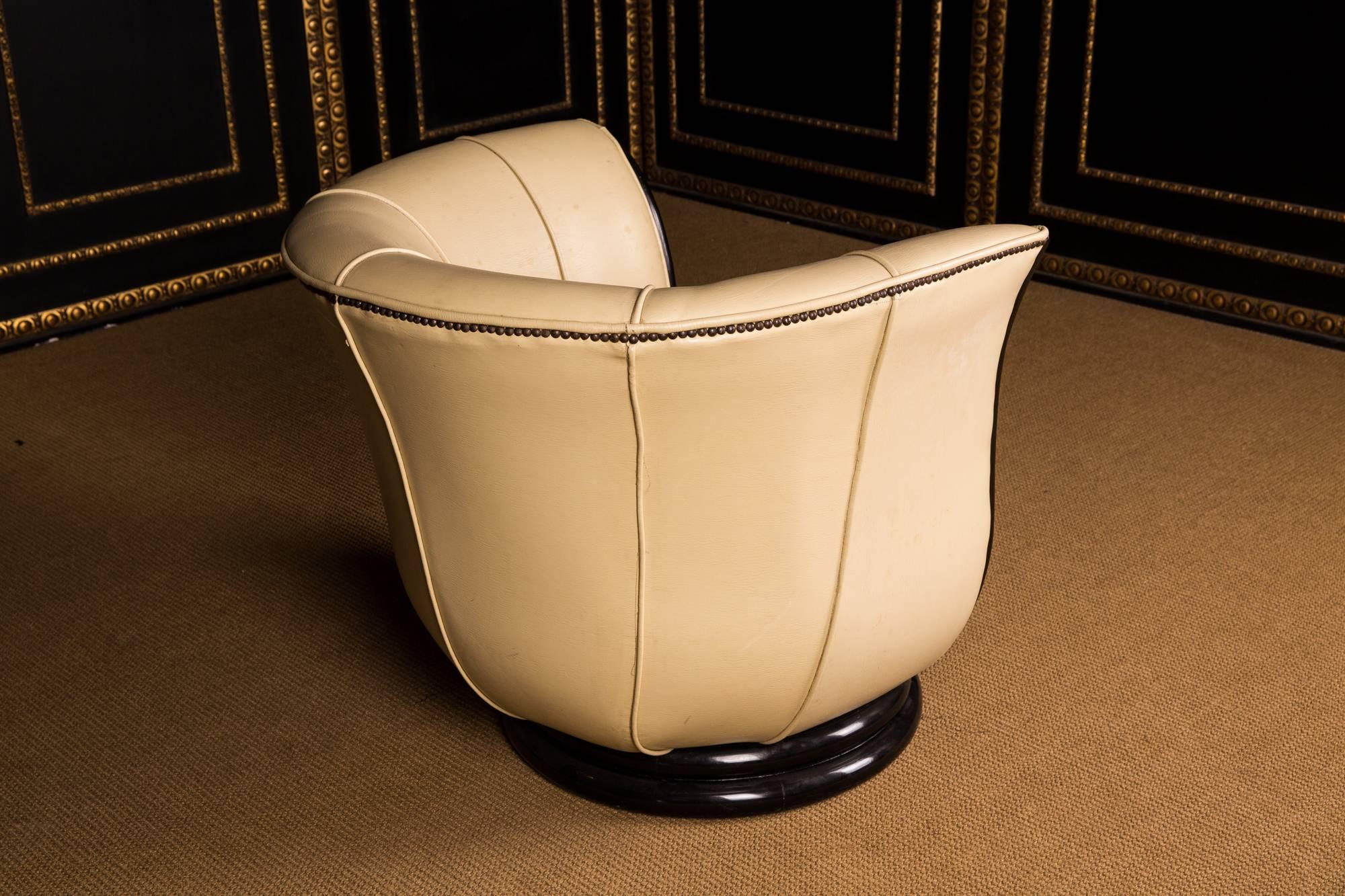 20th Century Lotus Shaped Armchair in the Art Deco Style