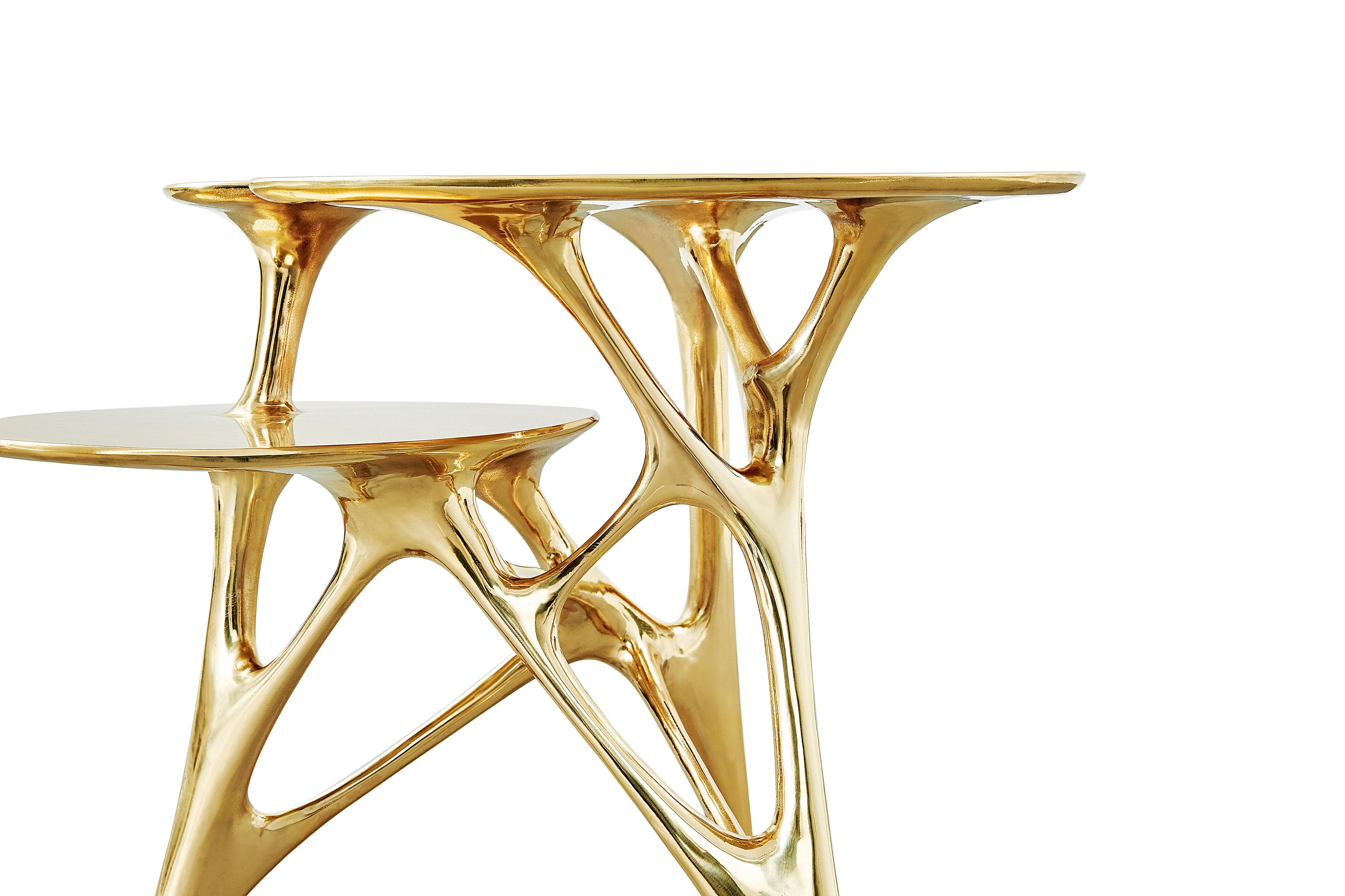 brass accent table