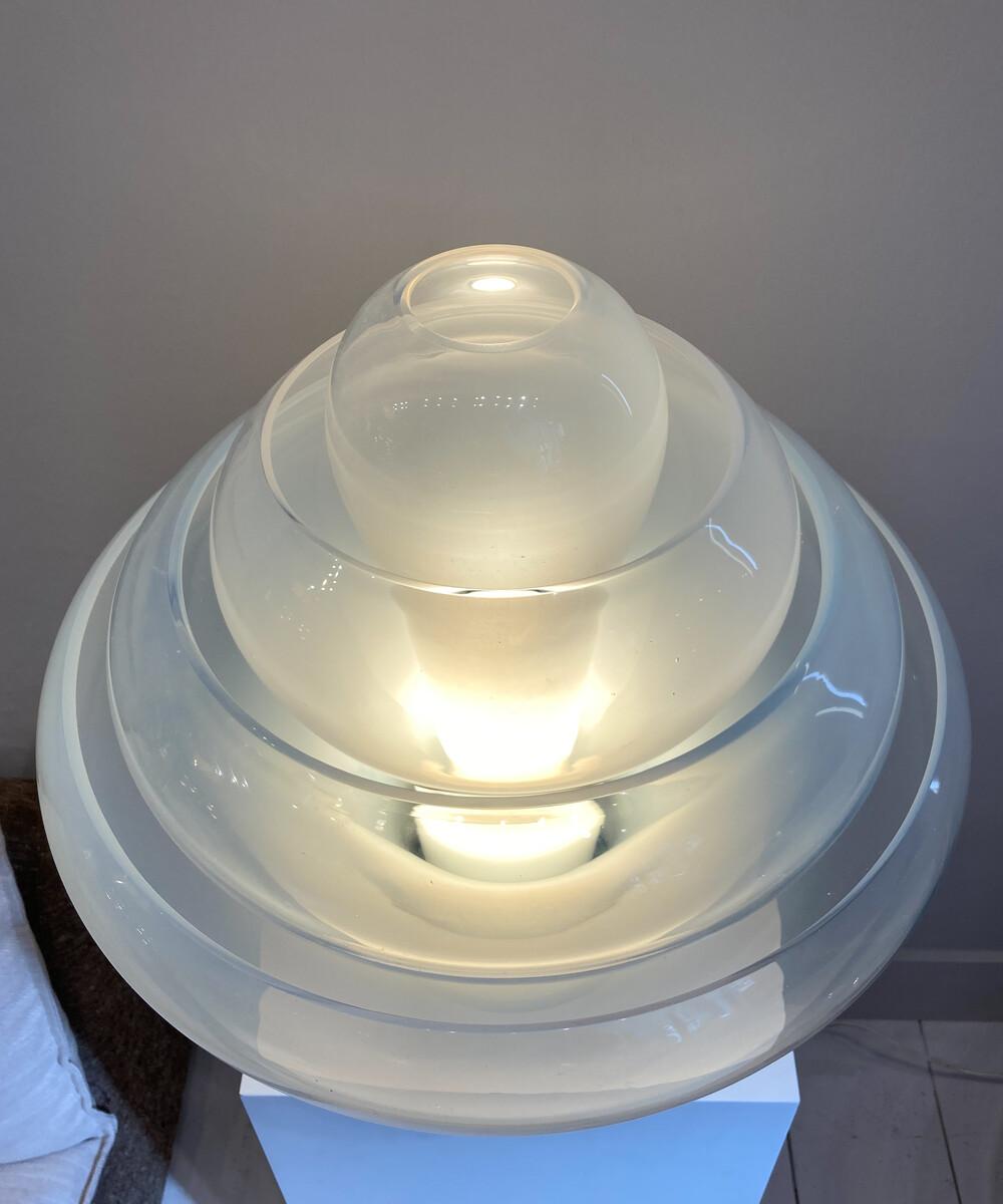 Lotus Table Lamp by Carlo Nason for Mazegga, Murano Glass, Italy, 1960s In Good Condition In Brussels, BE