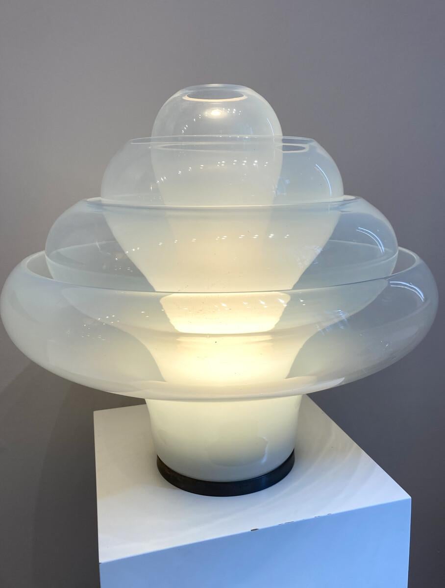 20th Century Lotus Table Lamp by Carlo Nason for Mazegga, Murano Glass, Italy, 1960s