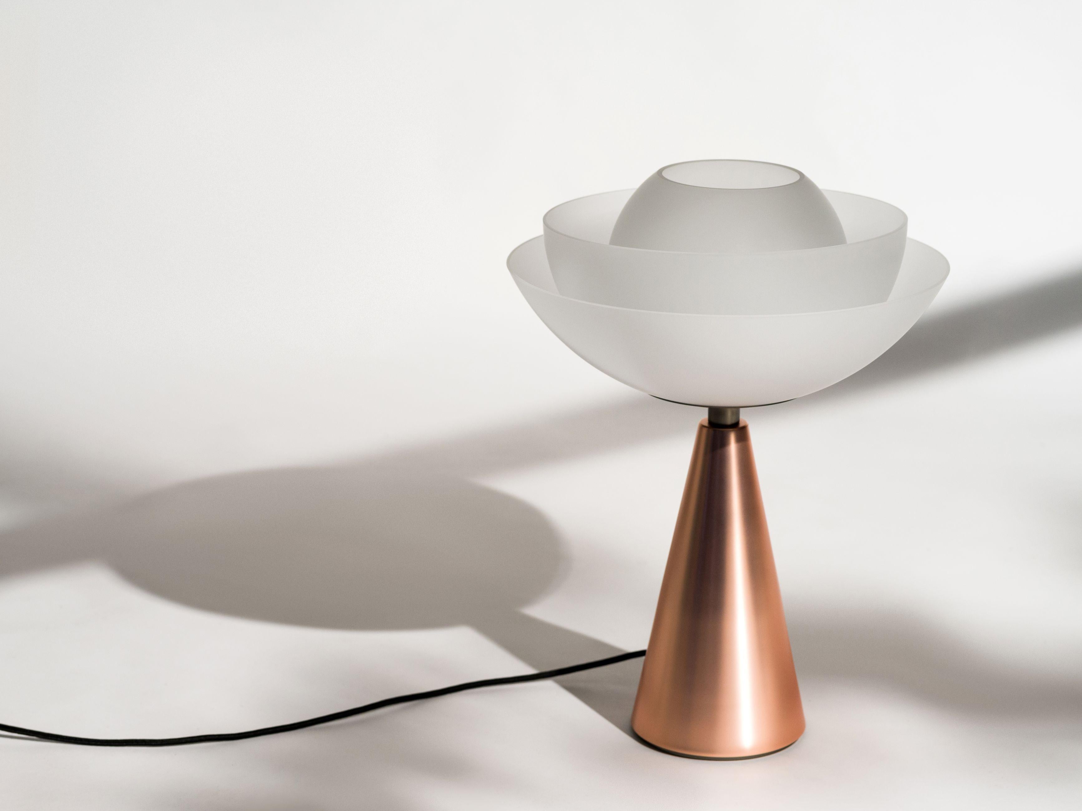 Moderne Lampe de table lotus par Mason Editions en vente