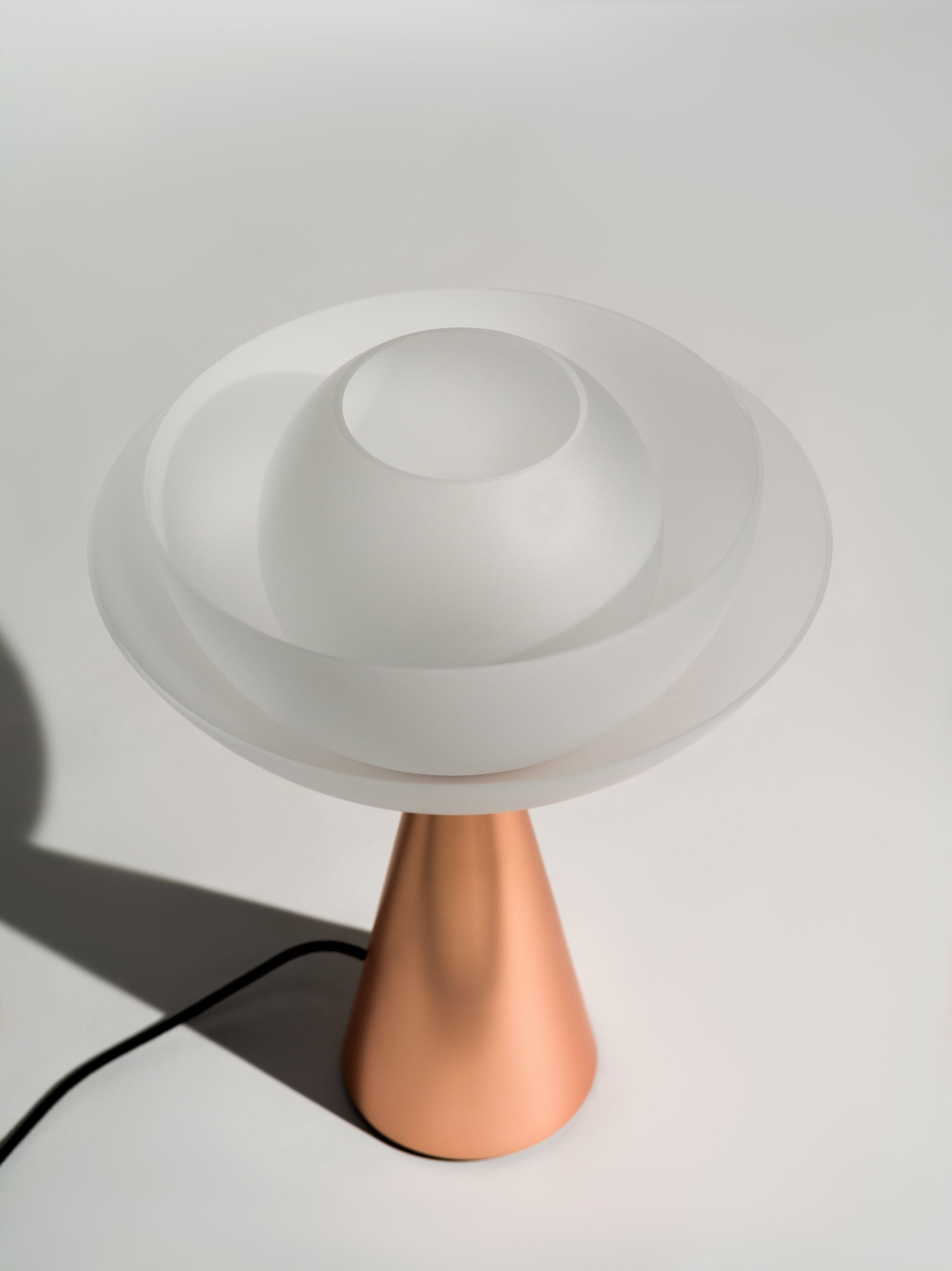 Contemporary Lotus Table Lamp by Mason Editions For Sale