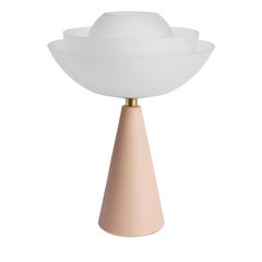 Lotus Table Lamp in Pink by Mason Editions