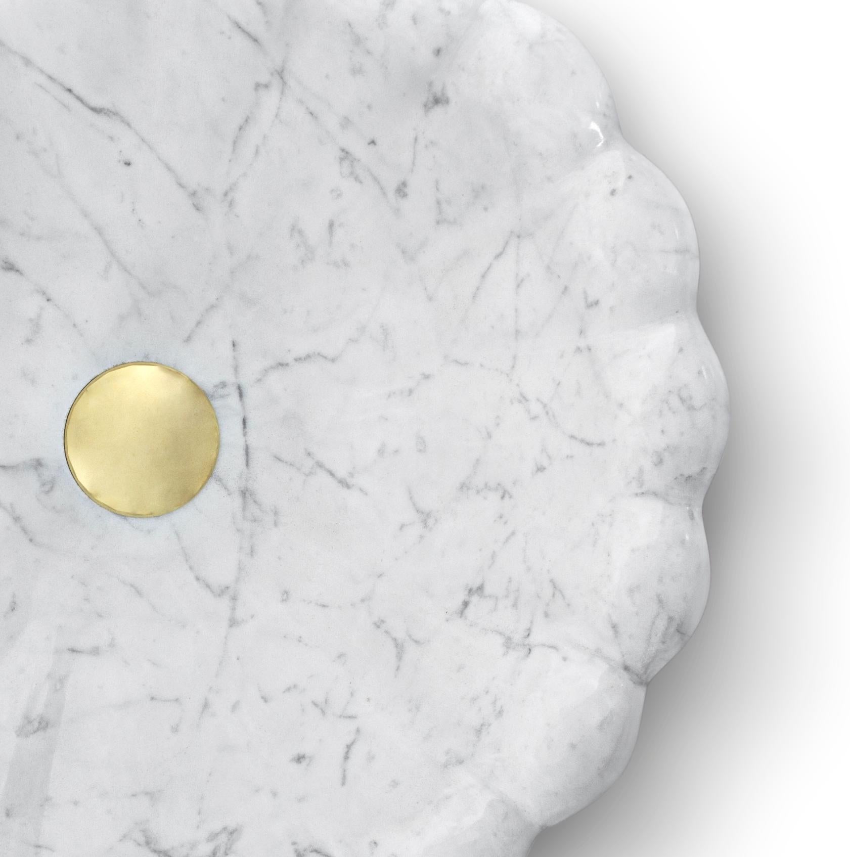 Modern Lotus Vessel Sink with Carrara Marble