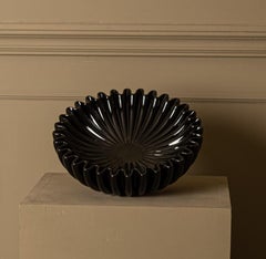 Lotuso Black Ceramic Decorative Bowl by Simone & Marcel