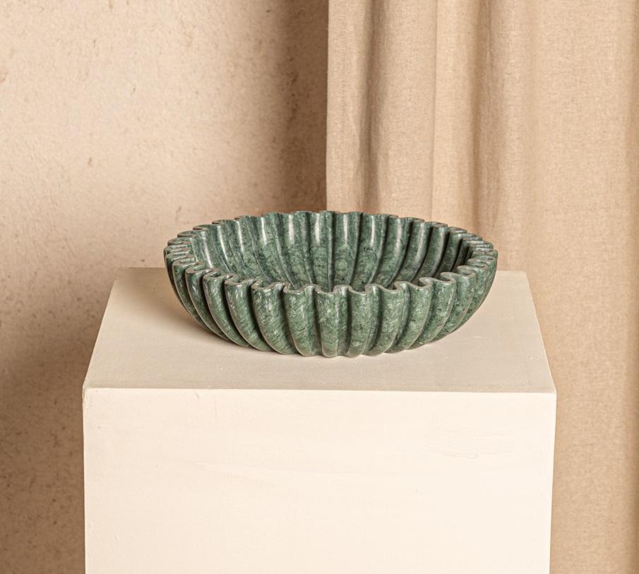 Lotuso Green Marble Decorative Bowl by Simone & Marcel
Dimensions: D 31 x W 31 x H 8 cm.
Materials: Green marble.

Different marble and ceramic options available. Custom options available on request. Please contact us. 

Our mission is to encourage
