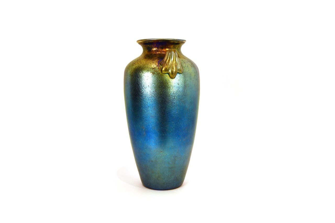 Early 20th Century Lötz Decor Art Nouveau Vase, Loetz Glass Vase, circa 1910
