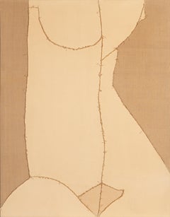 "Nude", 1974, Sewn Canvas by Lou Fink