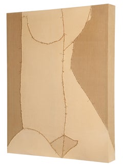 Vintage "Nude", 1974, Sewn Canvas by Lou Fink