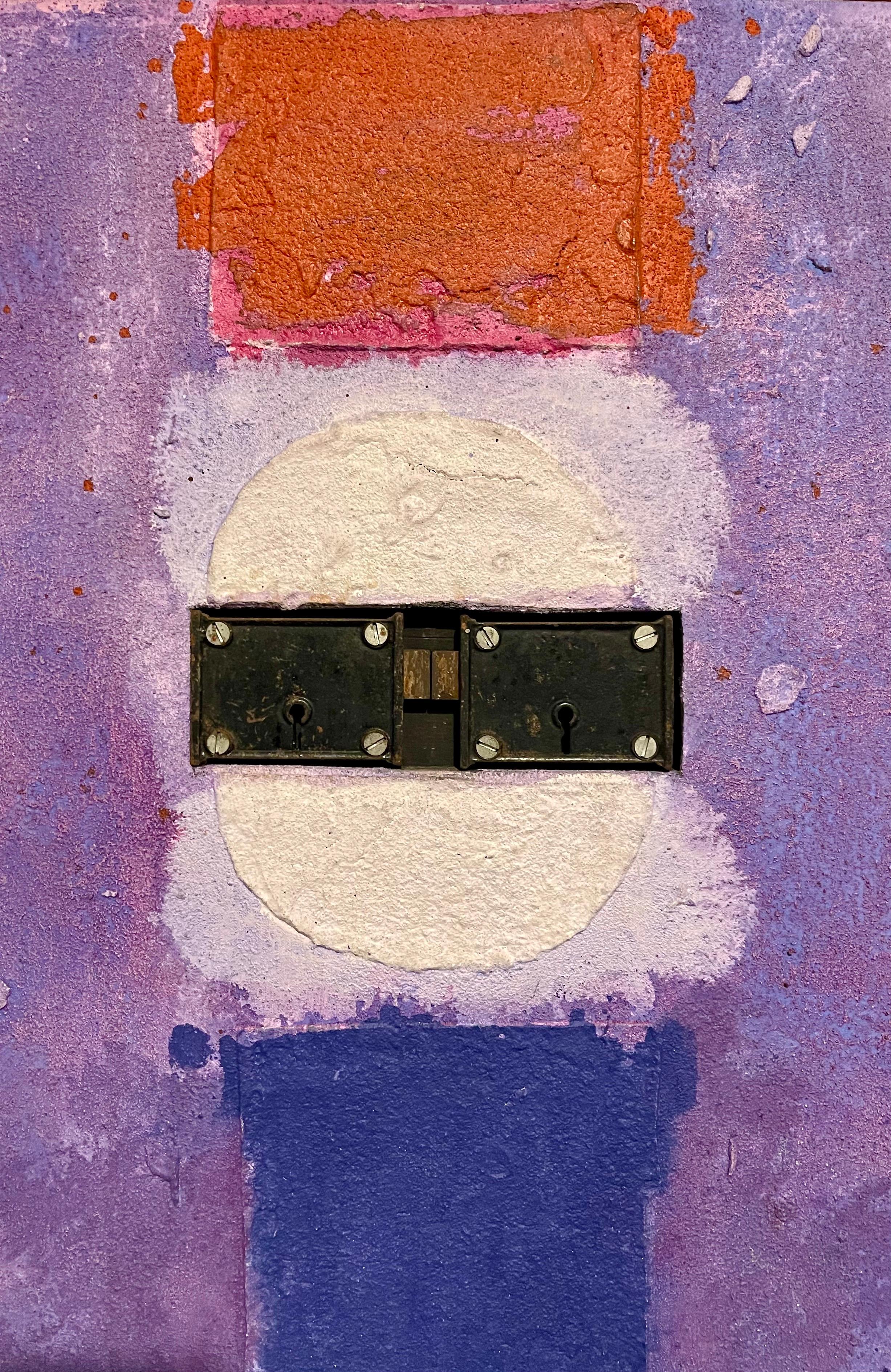 1970 Pittura ad olio astratta 