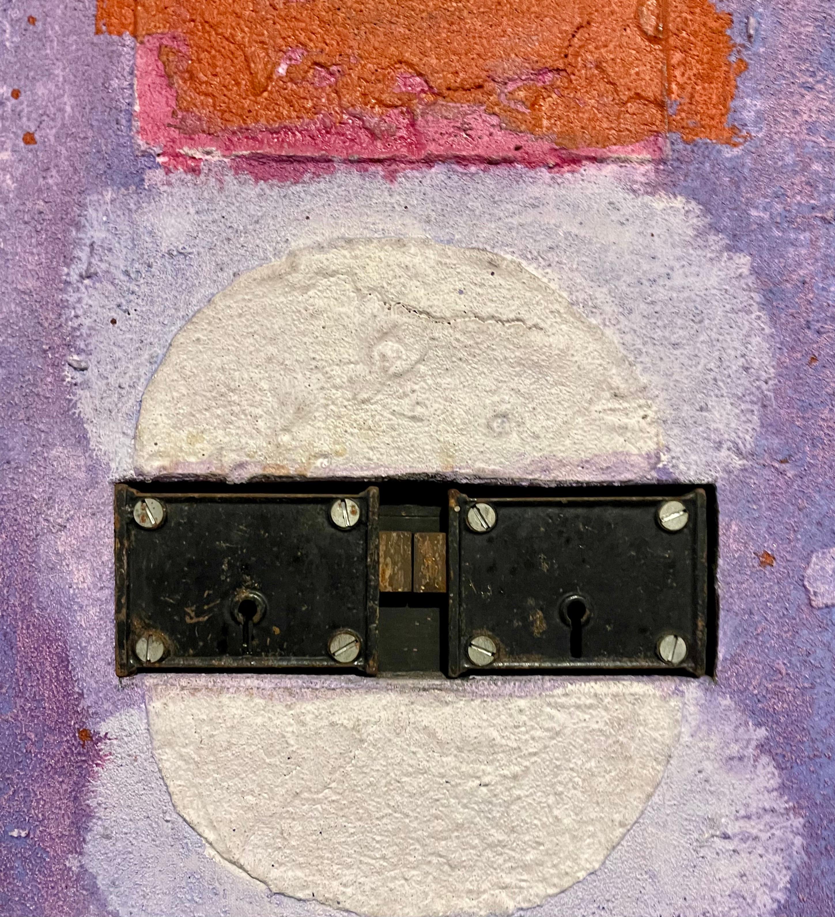 1970 Pittura ad olio astratta 