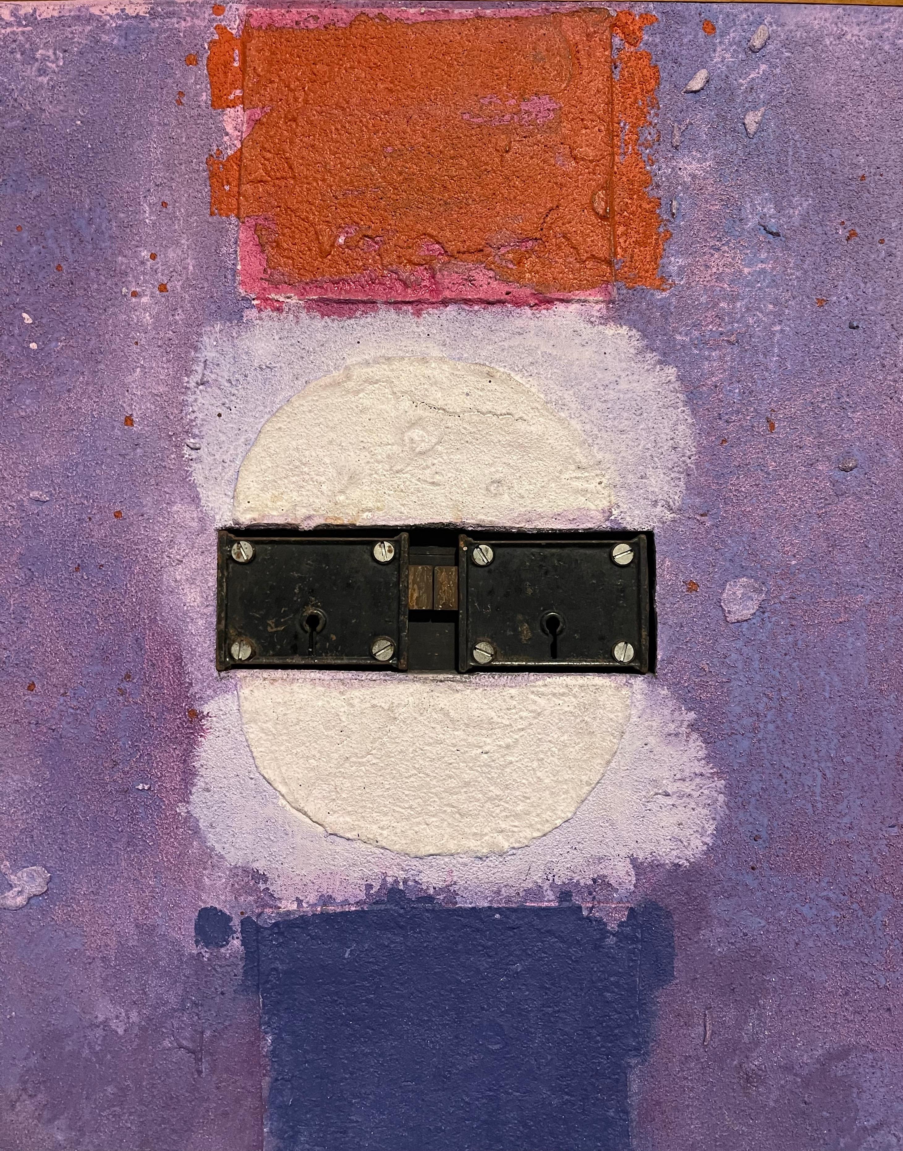 1970 Pittura ad olio astratta 