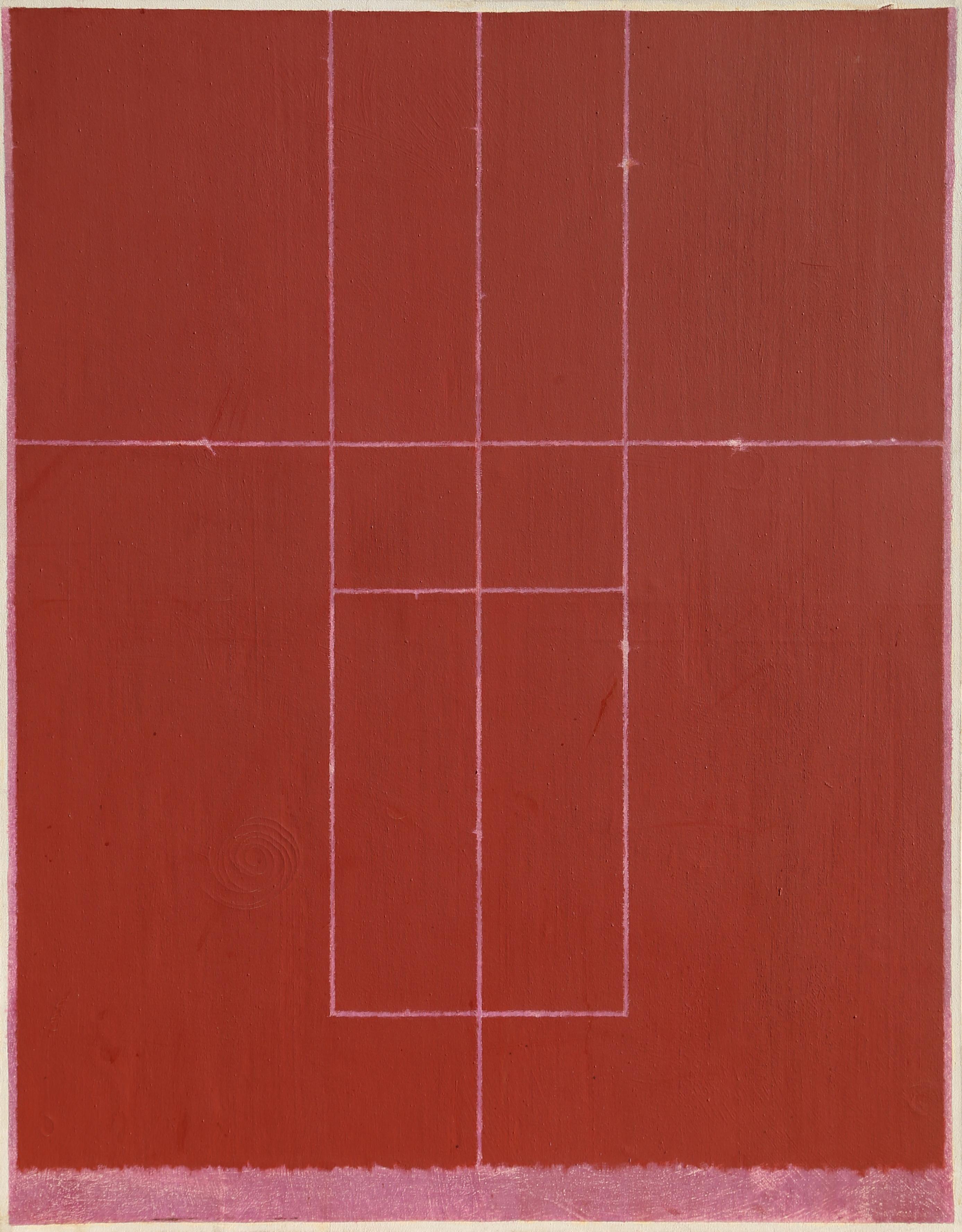 A large, minimalist painting by American Artist, Lou Fink. Provenance: Environment Gallery, NYC ; Gift of Florence Fink, wife of the artist.

Artist:	Lou Fink, American (1925 - 1980)
Title:	Red Series No. 1
Year:	1980
Medium: Oil on Canvas
Size: