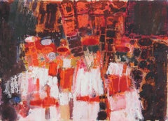 Spanische Tänzer, 1964, Öl auf Karton von Lou Fink