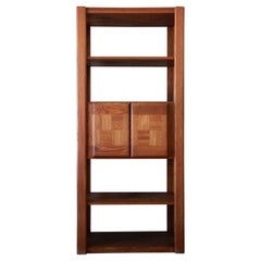 Bibliothèque moderne de Californie Lou Hodges avec armoire, 1970