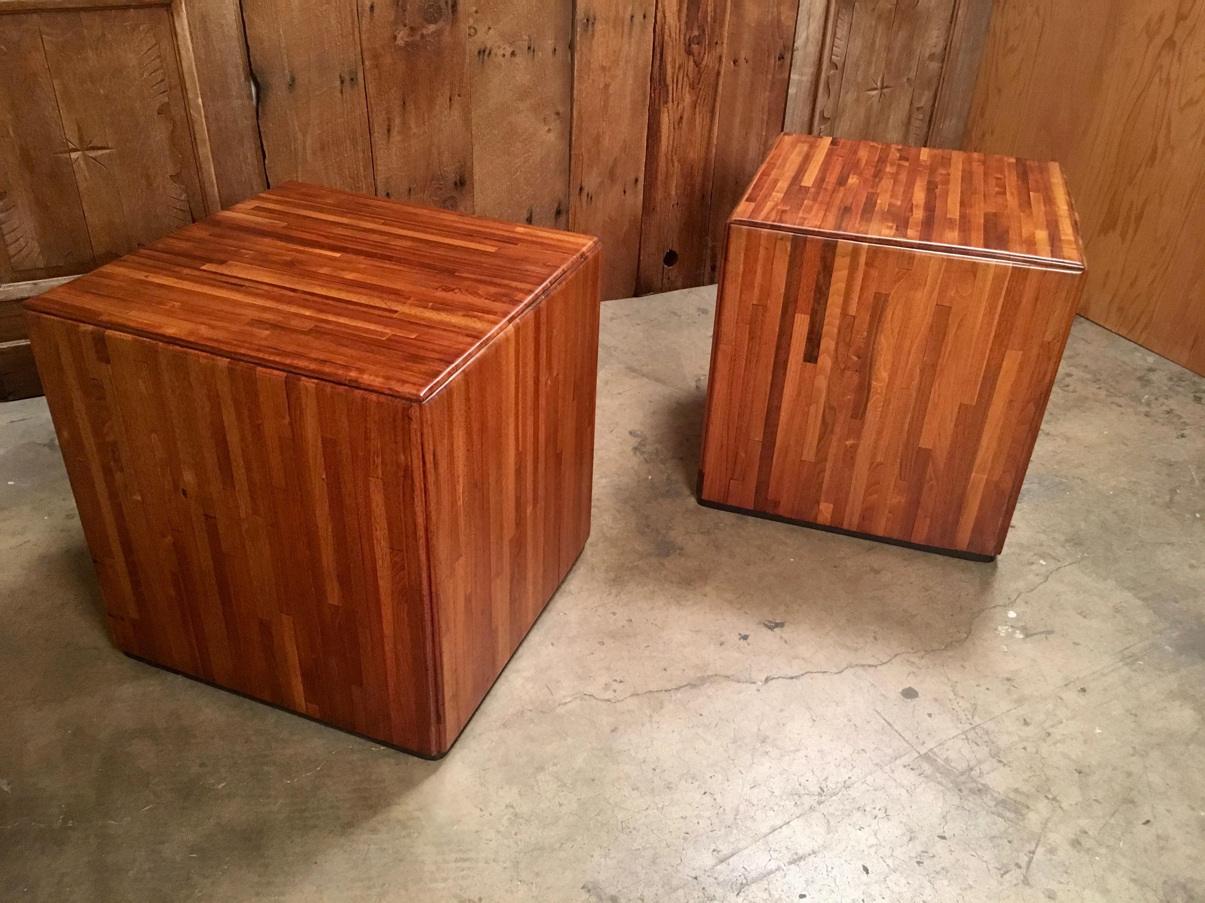 Mid-Century Modern Lou Hodges Cube Tables for California Design Group