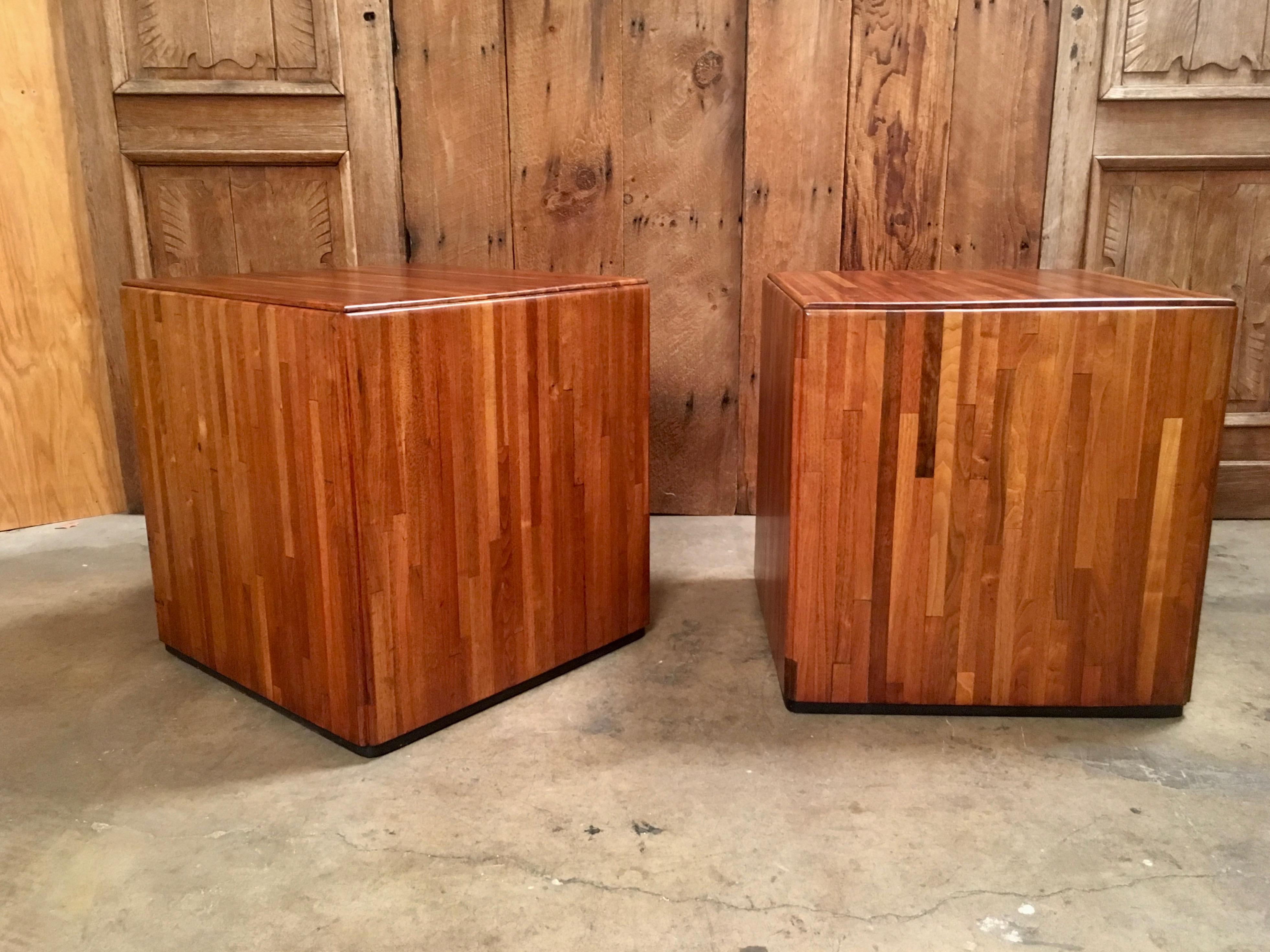 Parquetry Lou Hodges Cube Tables for California Design Group