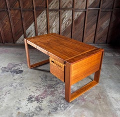 Lou Hodges Handcrafted Walnut Desk for California Design Group, 1978