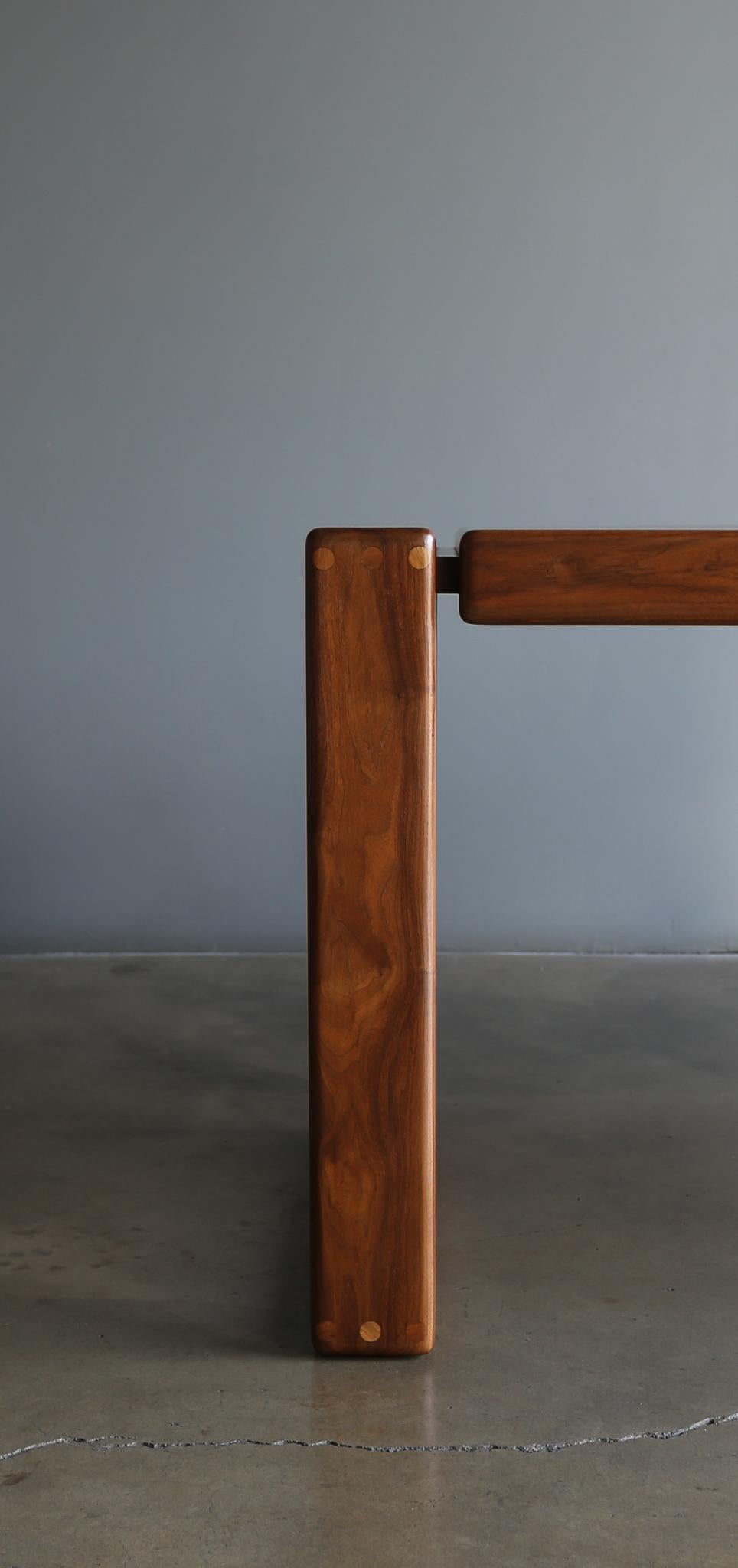 Lou Hodges Handcrafted Walnut Desk for California Design Group, 1979 9