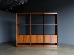 Lou Hodges Handcrafted Walnut Wall Unit for California Design Group,  1978