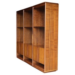 Vintage Lou Hodges Handcrafted Walnut Wall Unit for California Design Group,  1978