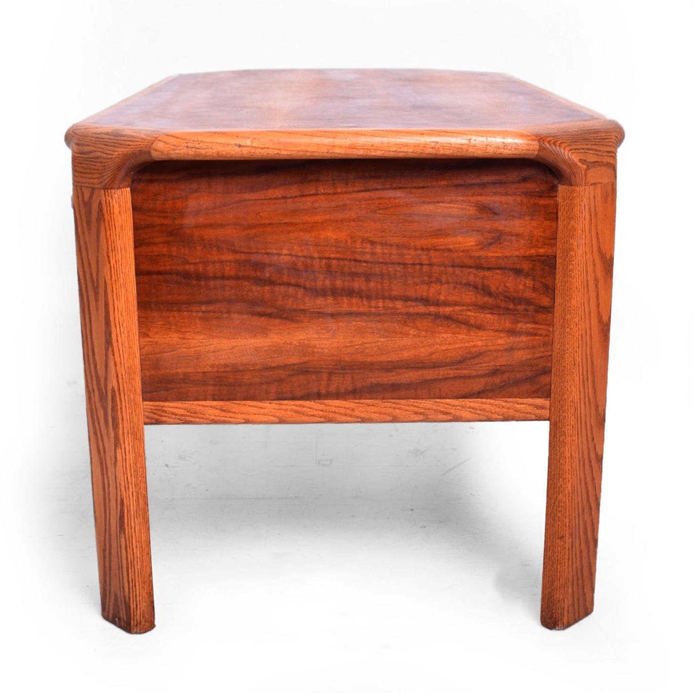 Mid-20th Century Sculptural Elegance Lou Hodges Mid-Century Modern Desk Walnut and Oak