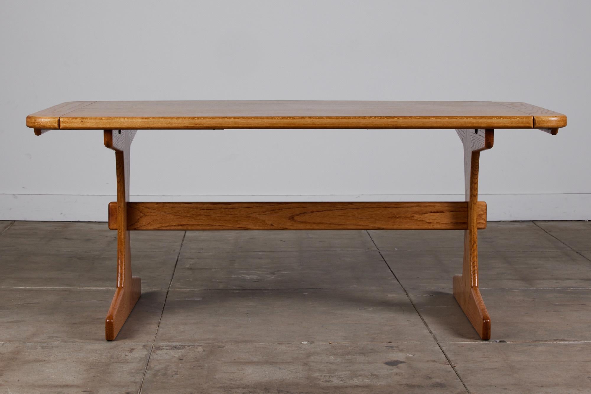 Mid-Century Modern Lou Hodges Oak Dining Table