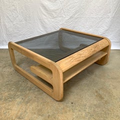 Lou Hodges Organic California Modern White Oak Coffee or Cocktail Table, 1970s