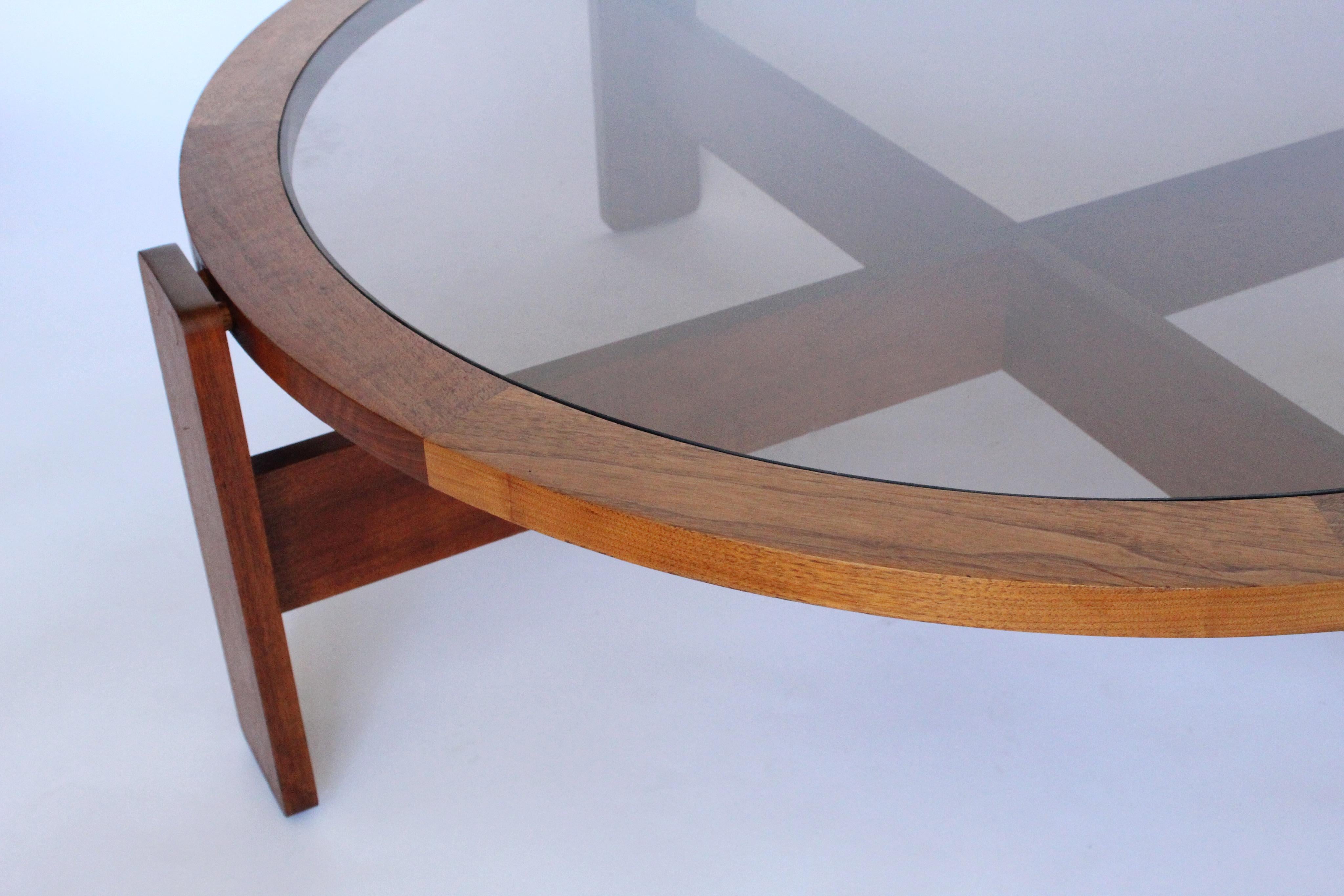 Lou Hodges Rare Walnut Coffee Table, California Design Group In Good Condition In San Diego, CA