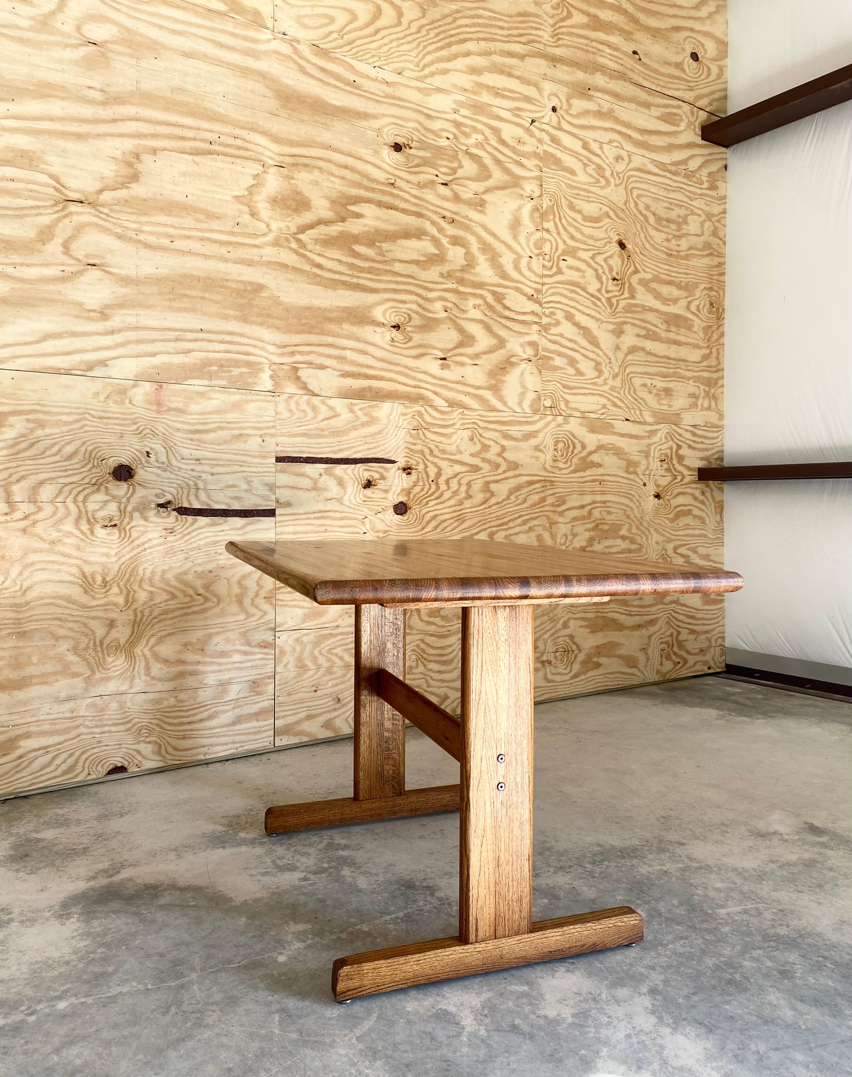 Lou Hodges-Style Oak Desk / Dining Table For Sale 6