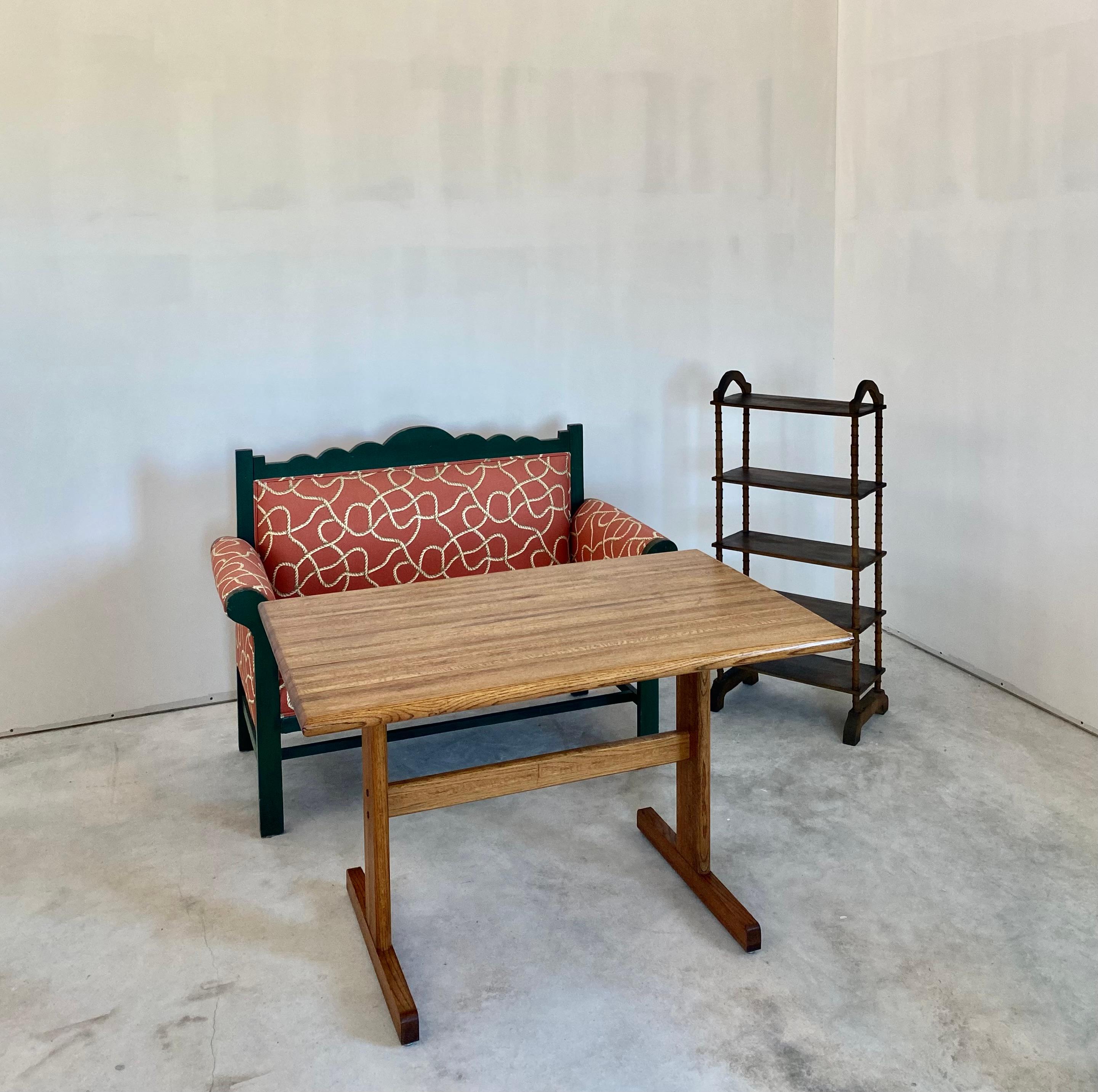 Lou Hodges-Style Eichenschreibtisch / Esstisch im Angebot 3