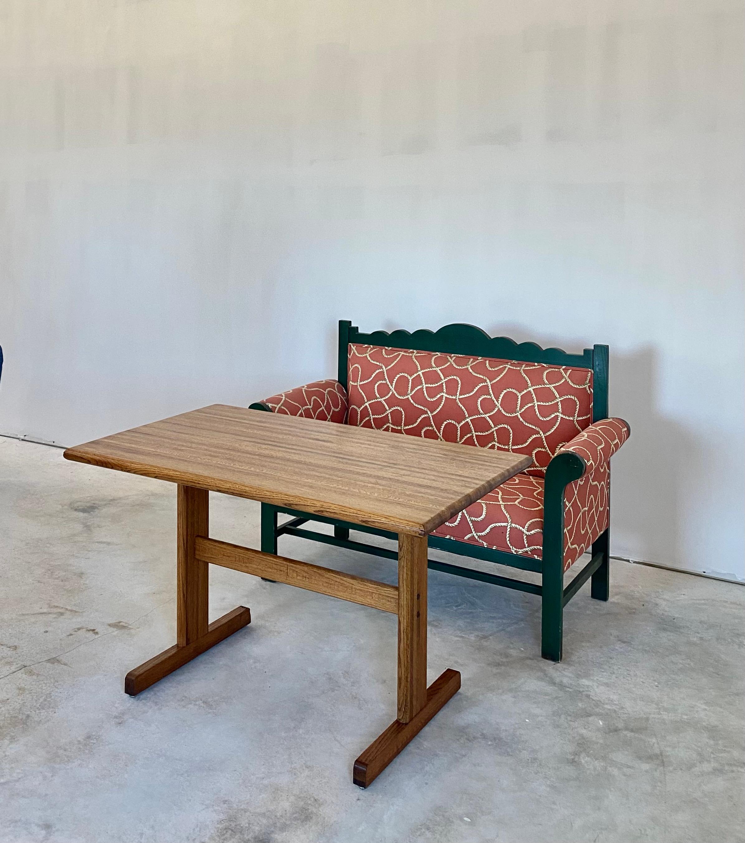 Lou Hodges-Style Eichenschreibtisch / Esstisch im Angebot 1