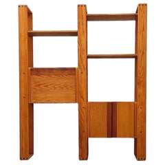Lou Hodges Wall Unit, Solid Oak, California Design Group, circa 1978