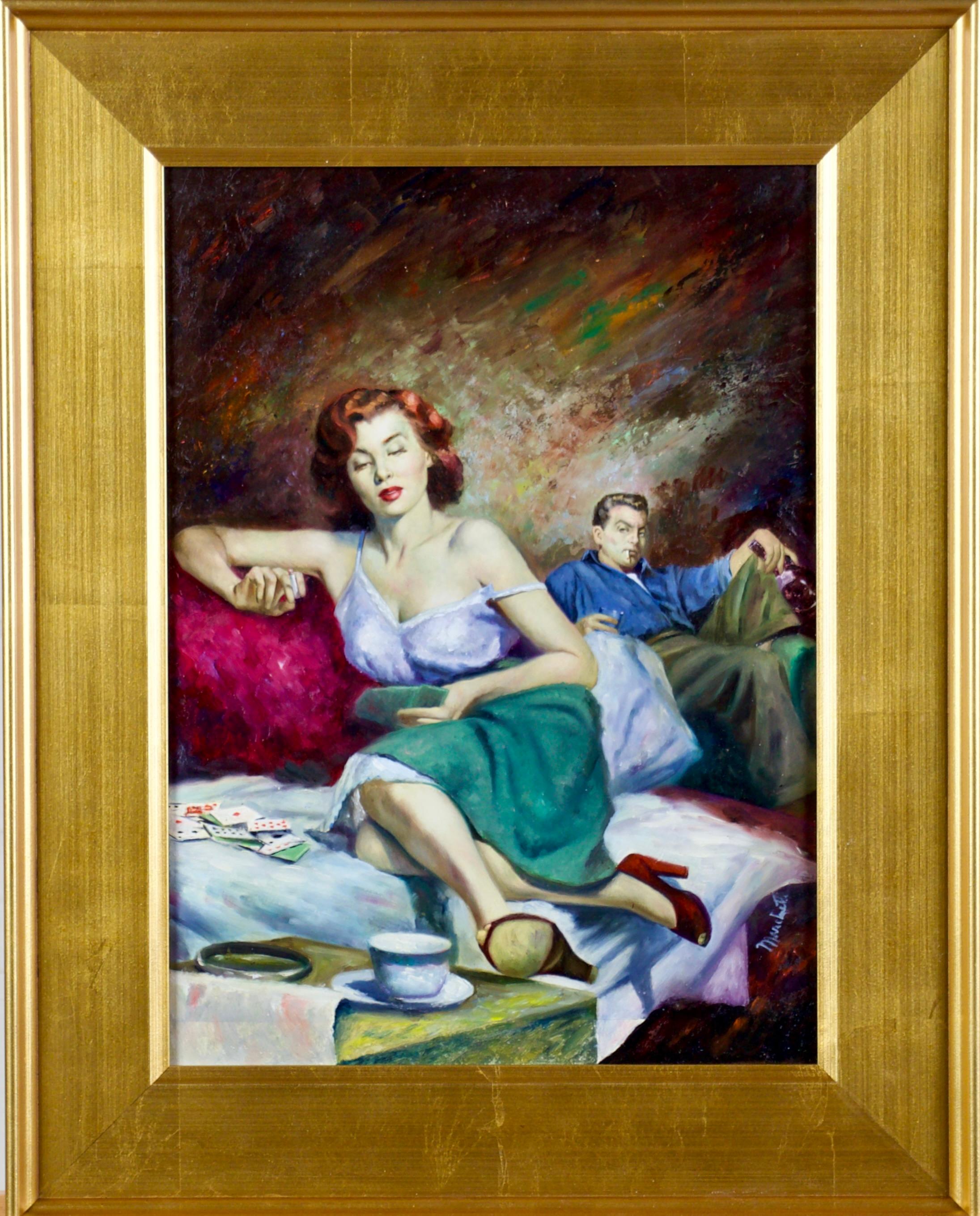 Part-Time Wife, paperback cover - Painting by Lou Marchetti