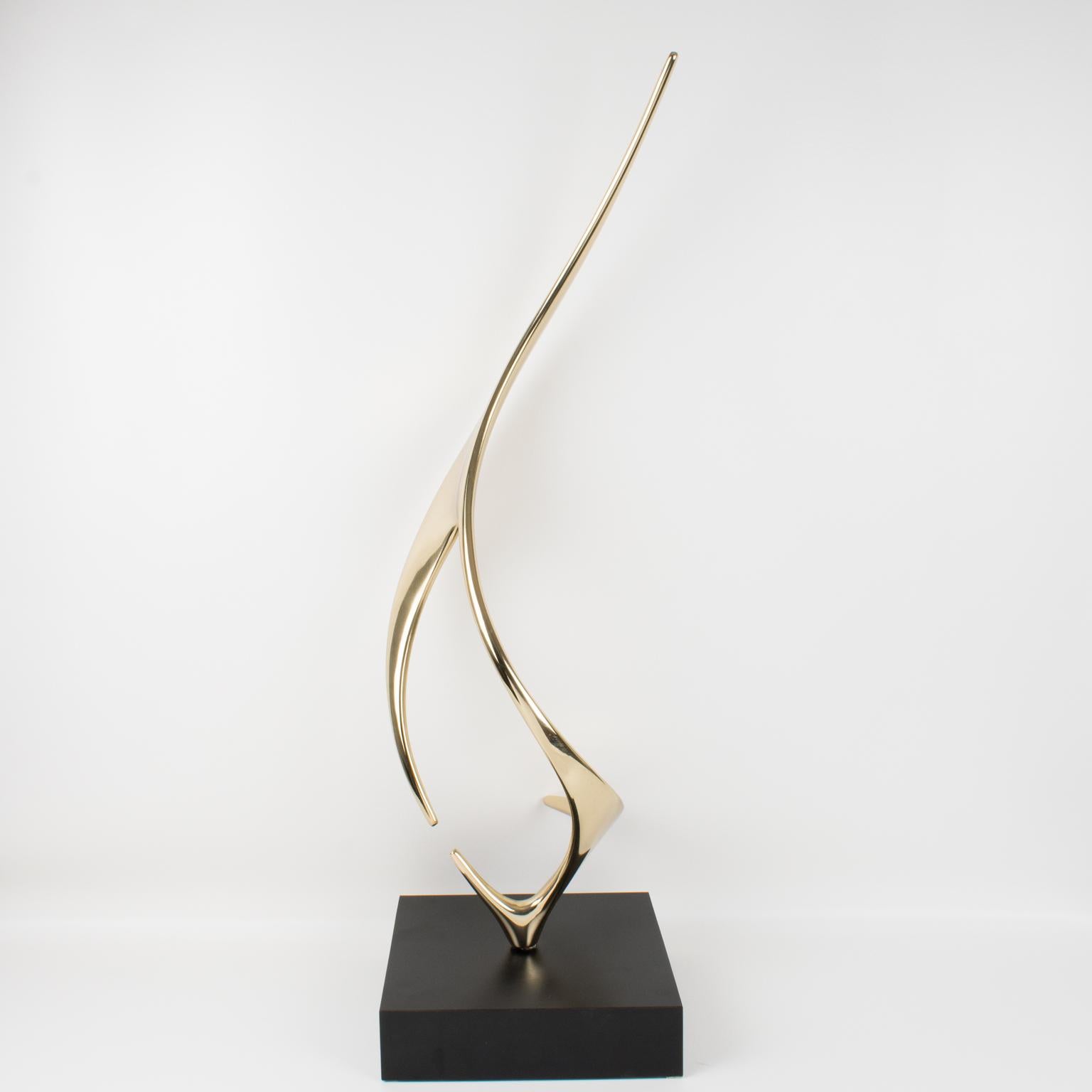 Lou Pearson and Robbie Robins 1995 Gilded Bronze Abstract Organic Sculpture In Excellent Condition In Atlanta, GA