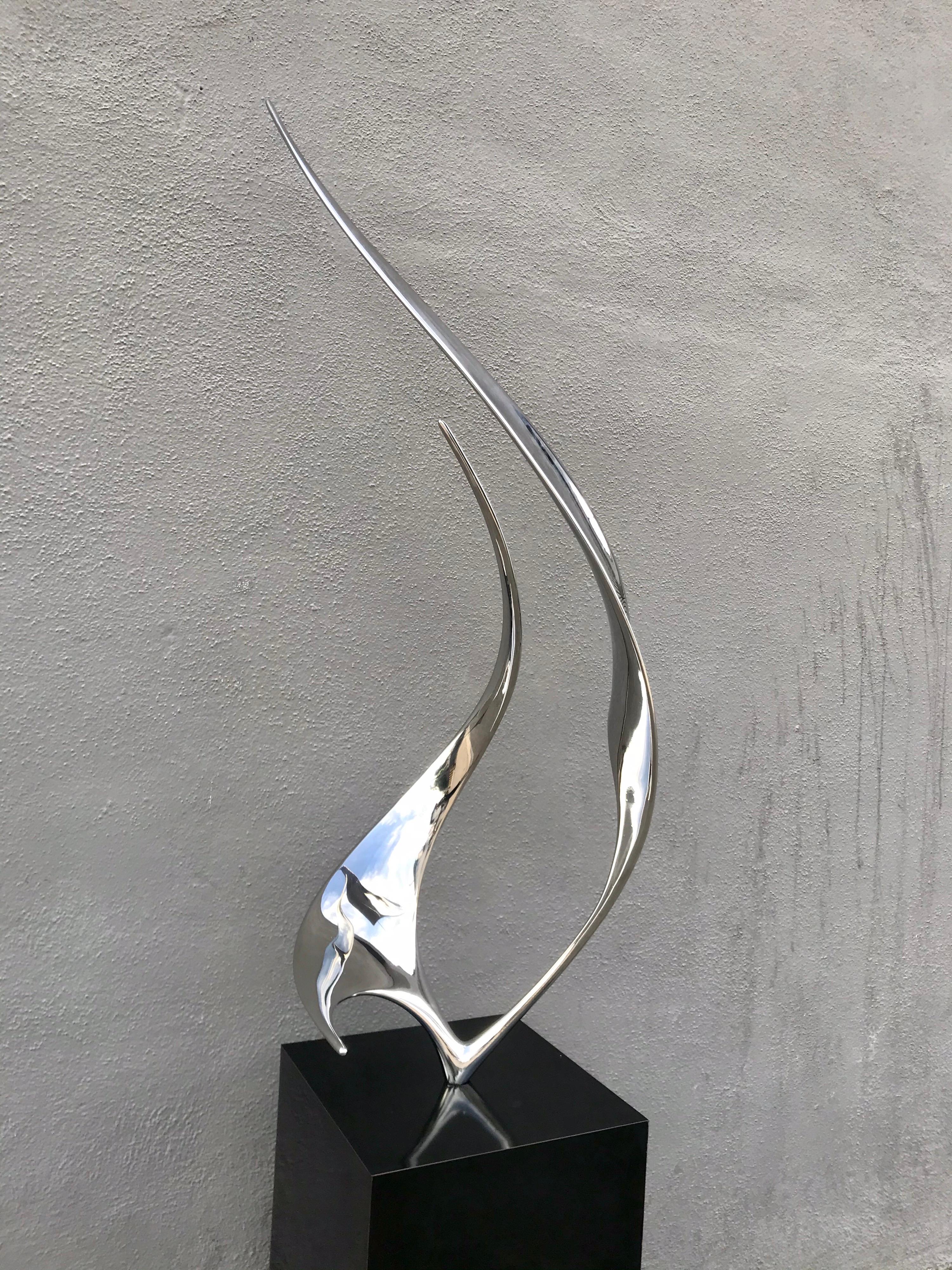 Modern Lou Pearson Large Steel Sculpture 'Sails'