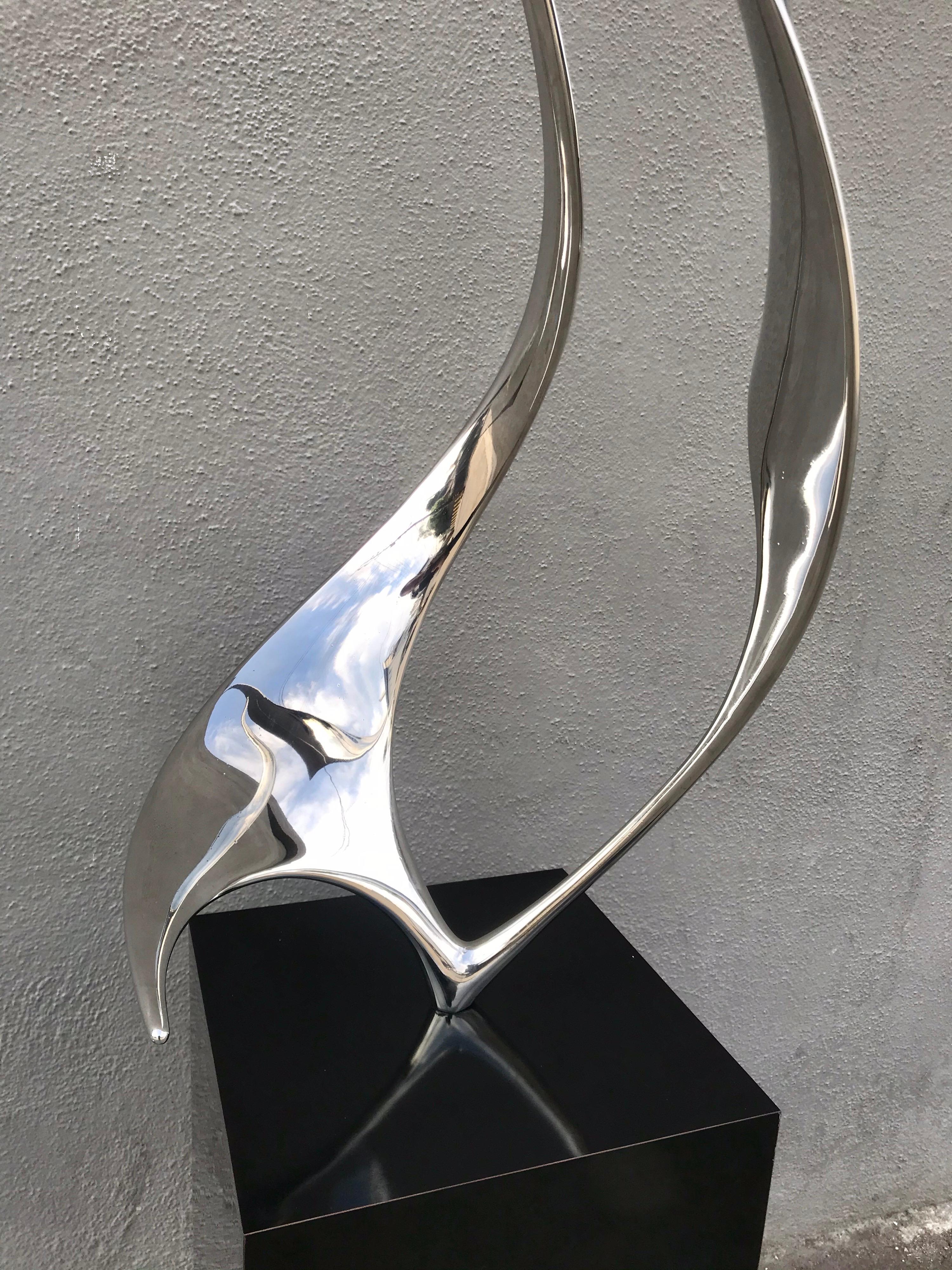 Lou Pearson Large Steel Sculpture 'Sails' In Good Condition In Los Angeles, CA