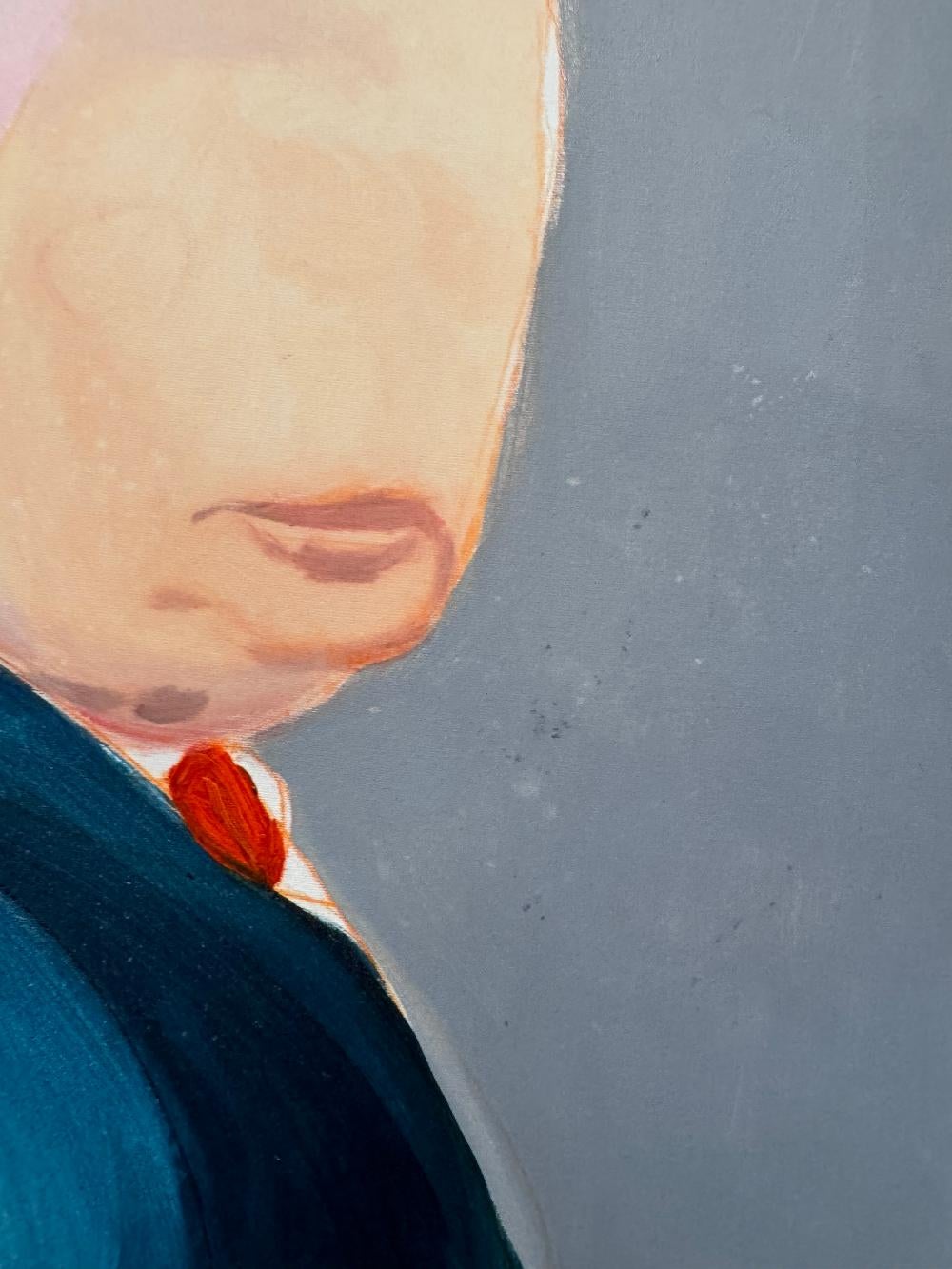 (Donald) Trump - original painting - Painting by Lou Ros