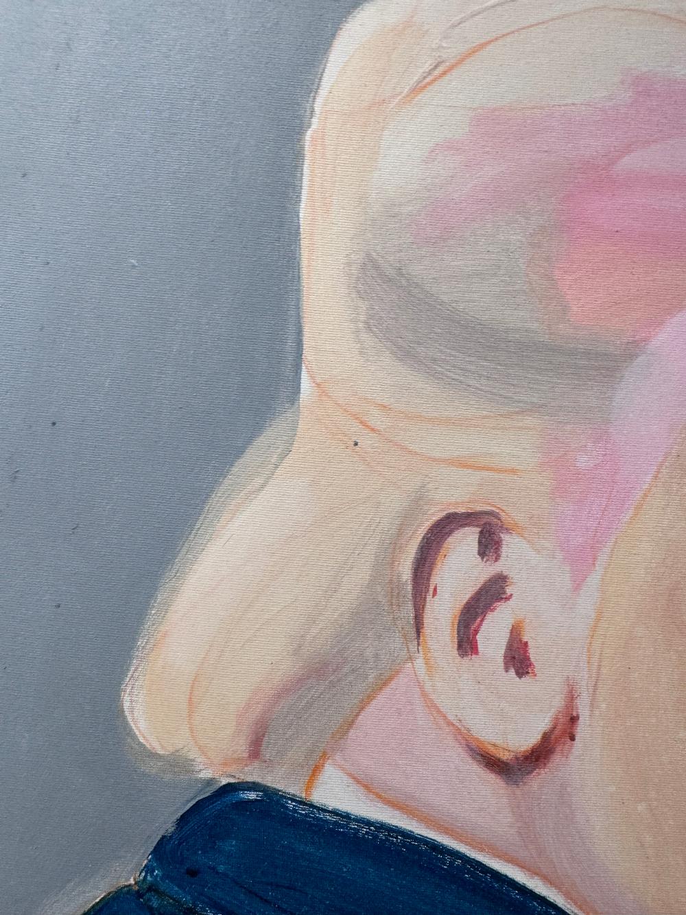 (Donald) Trump - original painting - Modern Painting by Lou Ros